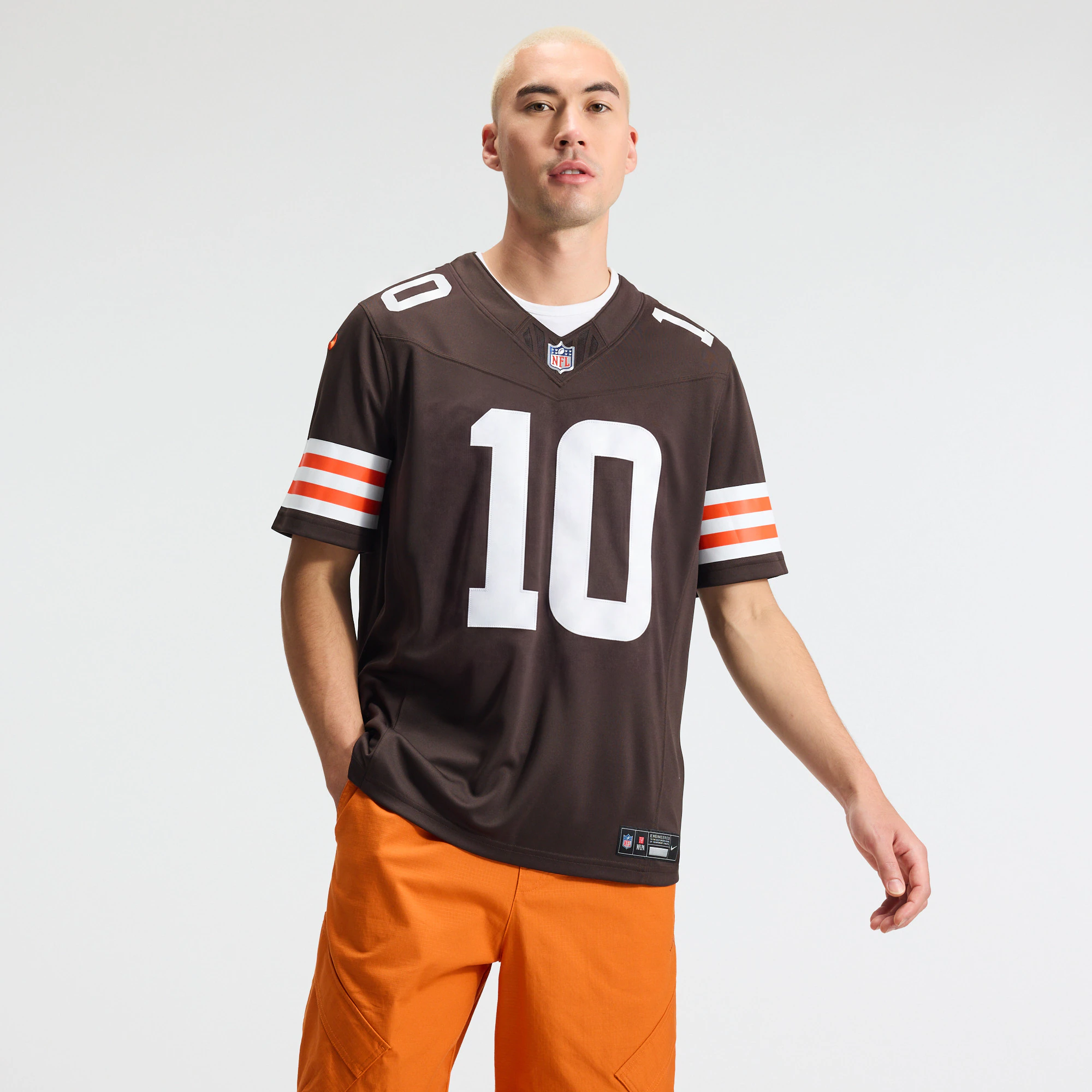 Quinshon Judkins Cleveland Browns Nike Vapor F.U.S.E. Stitched Limited Jersey - Brown