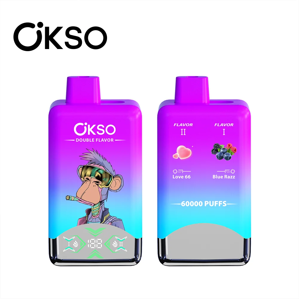 OKSO Double Flavor 60k Puffs 60000 Disposable Vape E-zigaretten