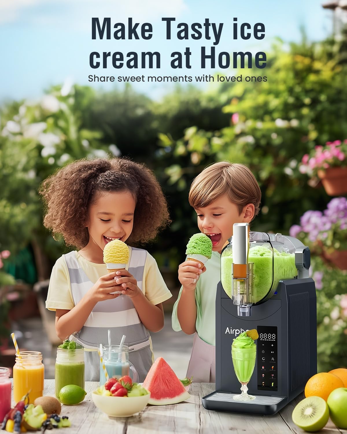 Slushie Machine,Slushy Machine for Home,Frozen Drink Maker for Home,6 One-Touch Programs, Self-Cleaning,No Ice Needed,Makes Milkshakes,Margaritas, Smoothies,Frozen Cocktails,and More