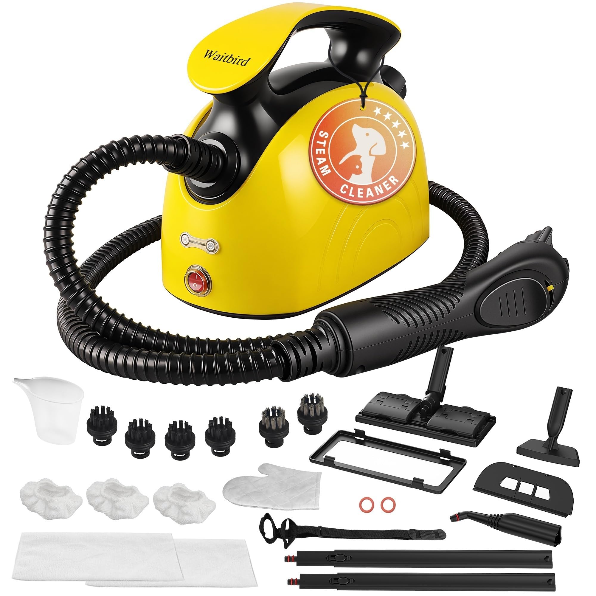WAITBIRD Steam Cleaner - Handheld Steamer with 21 Accessories