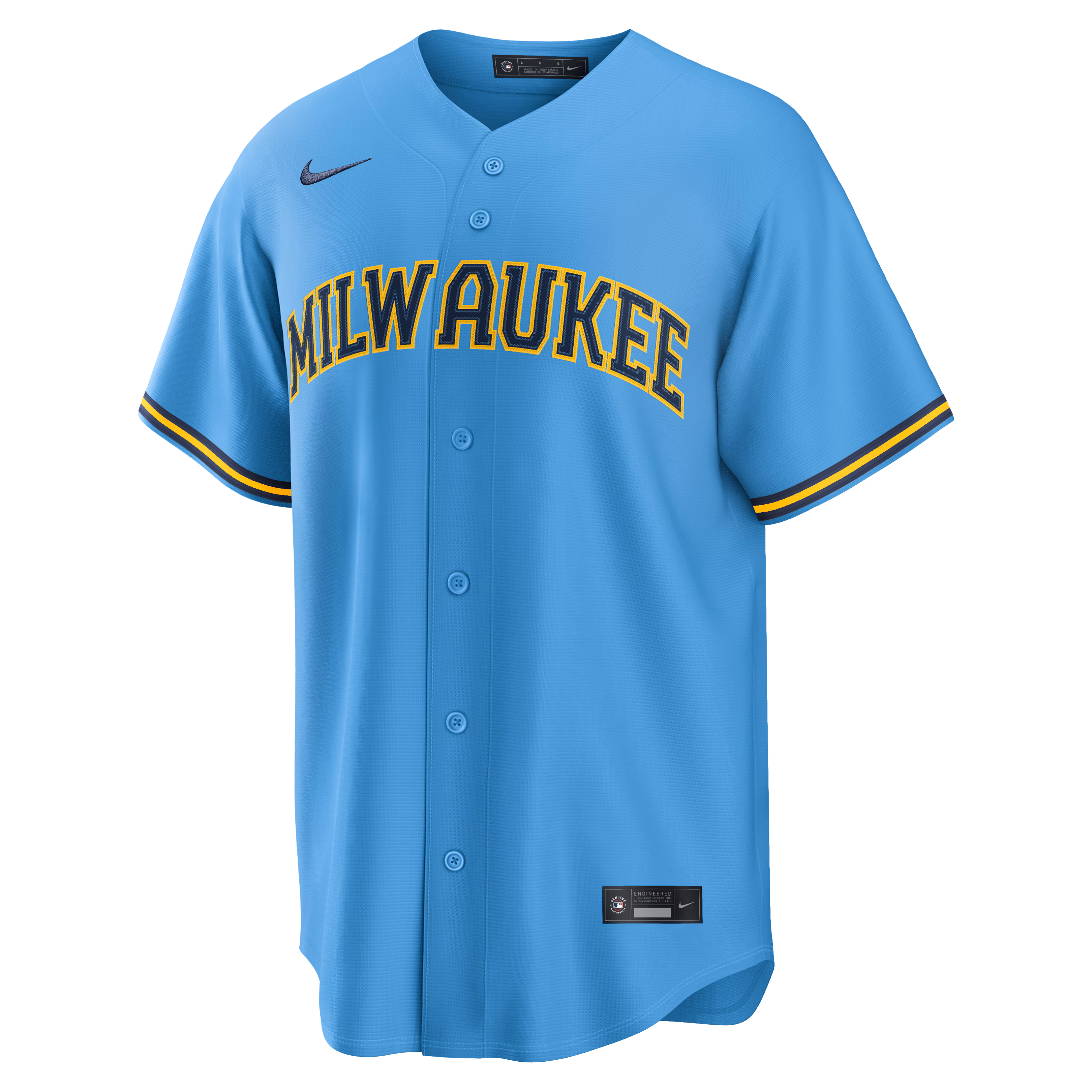 Jackson Chourio Milwaukee Brewers Nike Road Replica Jersey - Light Blue