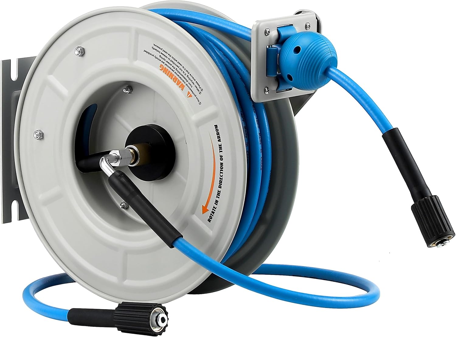 FIXFANS Pressure Washer Hose Reel with Hose, 1/4