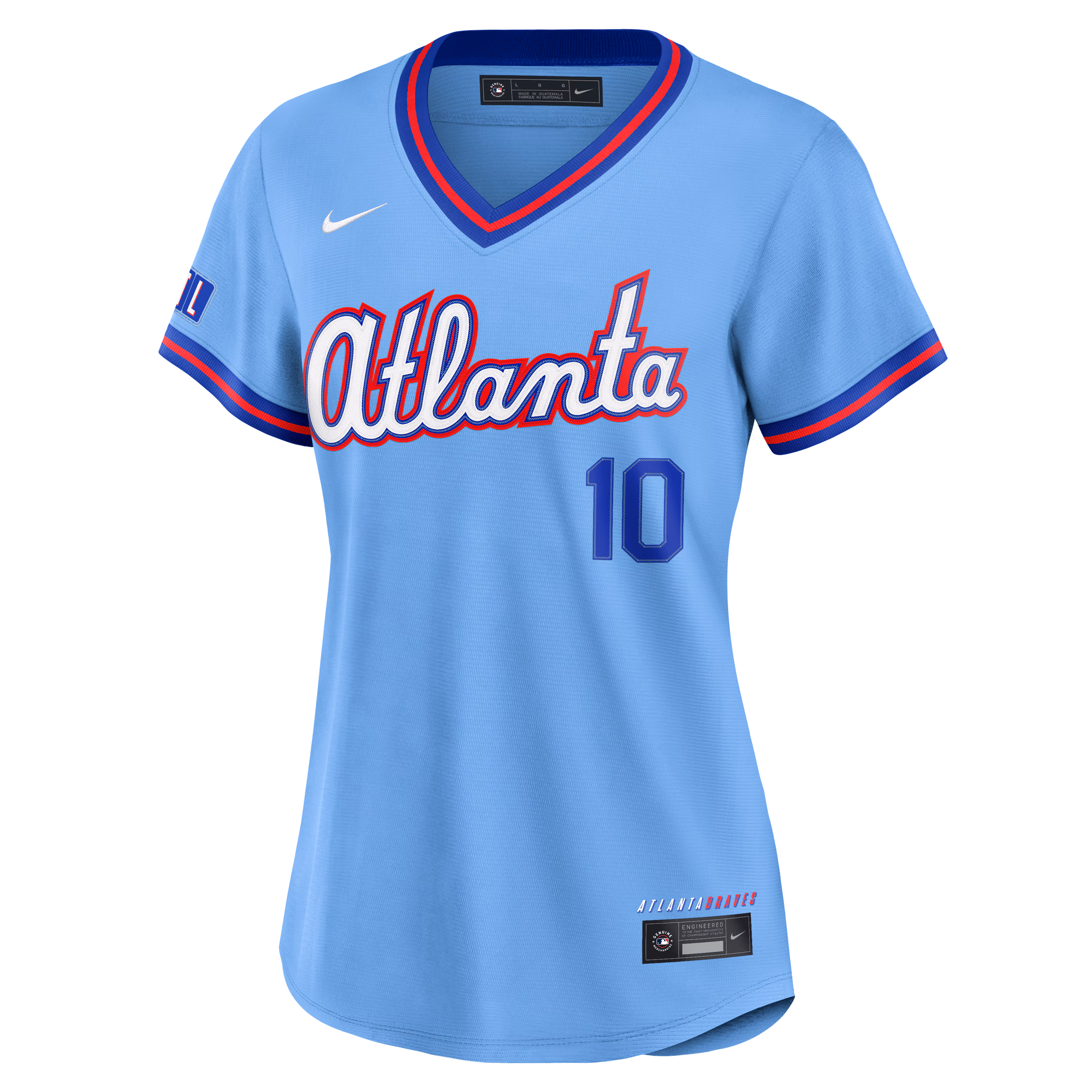 Chipper Jones Atlanta Braves Nike Women's 2026 City Connect Stadium Jersey - Powder Blue