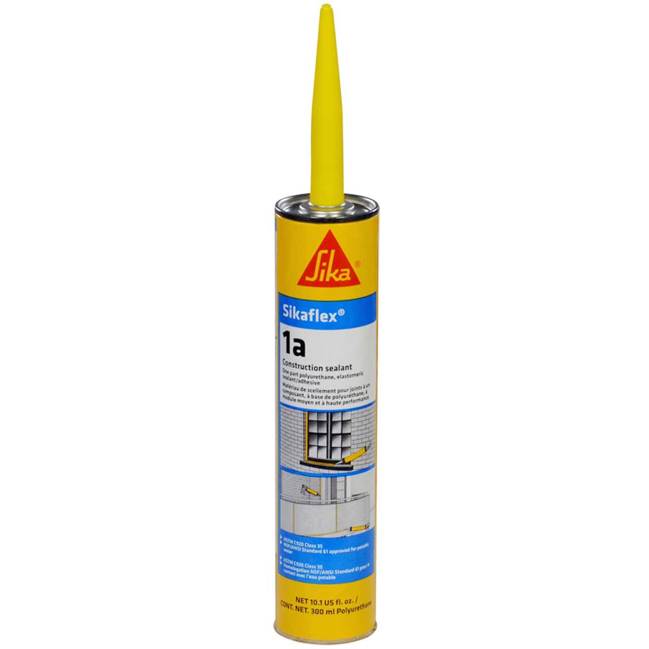 Sikaflex 1a Kit - One Component, Flexible, Non Sag, Polyurethane Concrete and Masonry Sealant for Vertical and Horizontal Surfaces, Sikaflex 1a 10 oz (Limestone, Pack of 12)