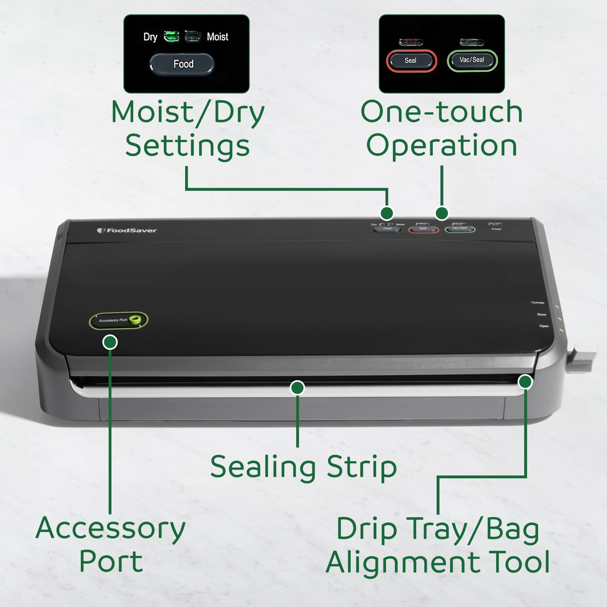 FOODSAVER Vacuum Sealer Machine with Automatic Bag Detection