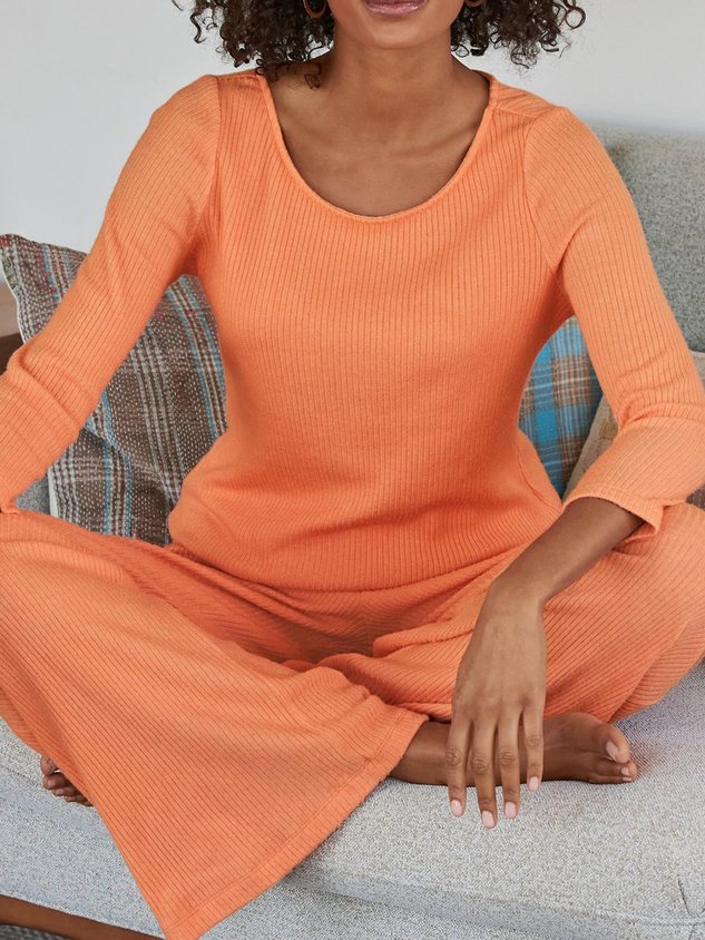 Halloween Crew Neck Jersey Casual Two-Piece Set
