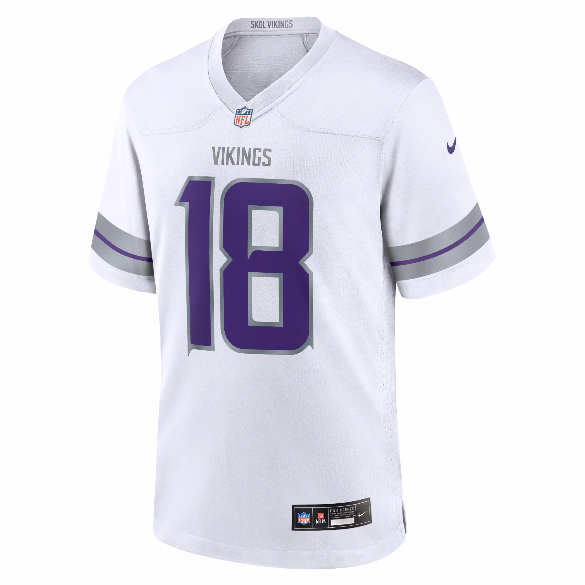 Justin Jefferson Minnesota Vikings Nike Youth Game Jersey - White