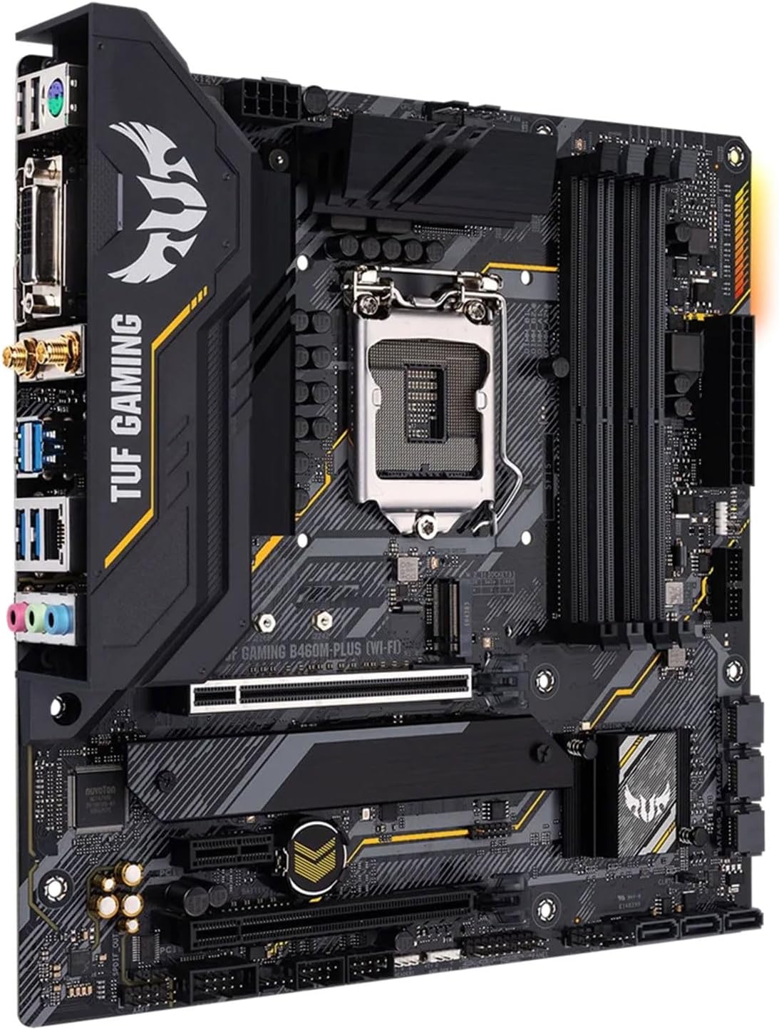 pc Motherboard Fit for ASUS TUF Gaming B460M-PLUS (WI-FI) Intel B460 (LGA 1200) Micro ATX Motherboard DDR4 128G PCI-E 4.0 M.2 HDMI USB 3