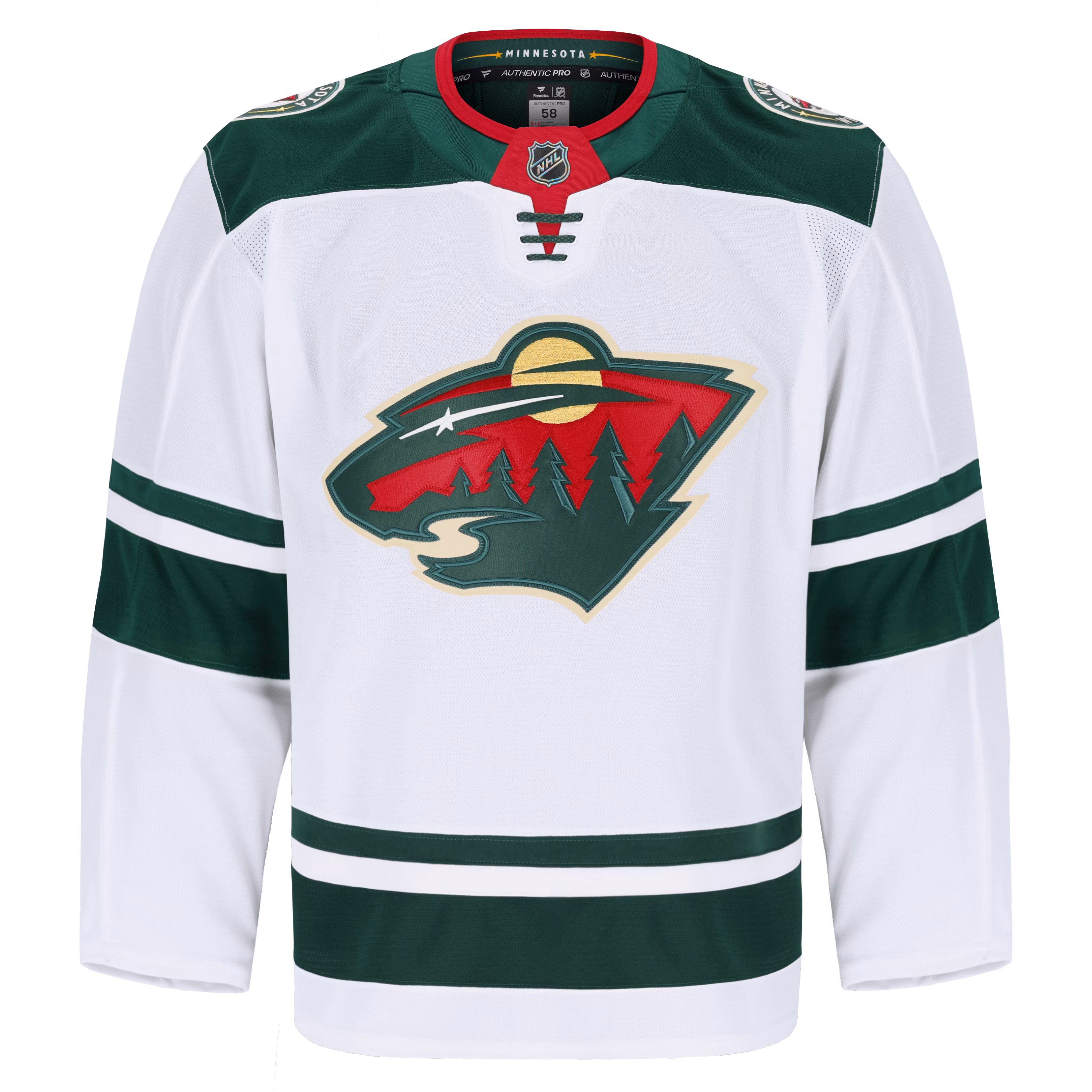 Minnesota Wild Fanatics Away Authentic Pro Jersey - White