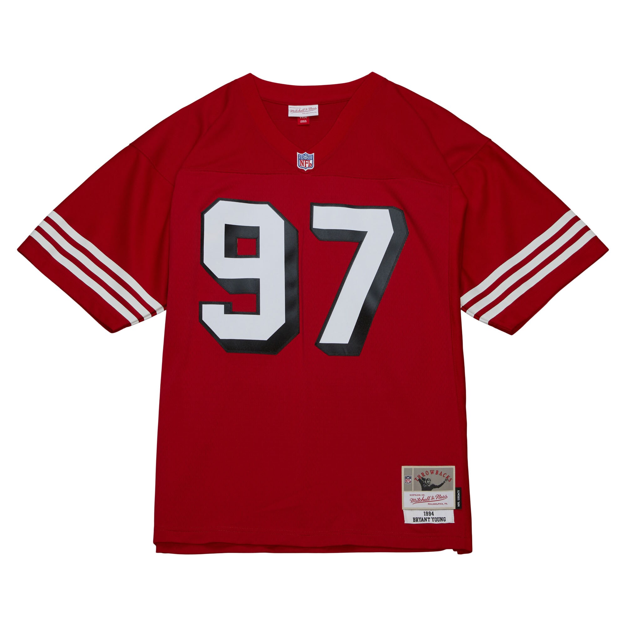 Bryant Young San Francisco 49ers Mitchell & Ness Legacy Replica Jersey - Scarlet