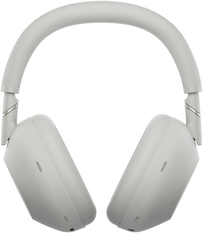 Sony WH-1000XM6/S Best Wireless Noise Canceling Headphones Platinum Silver Bundle with Deco Gear Wood Headphone Display Stand Secure Tabletop Holder/Gaming Headset Hanger