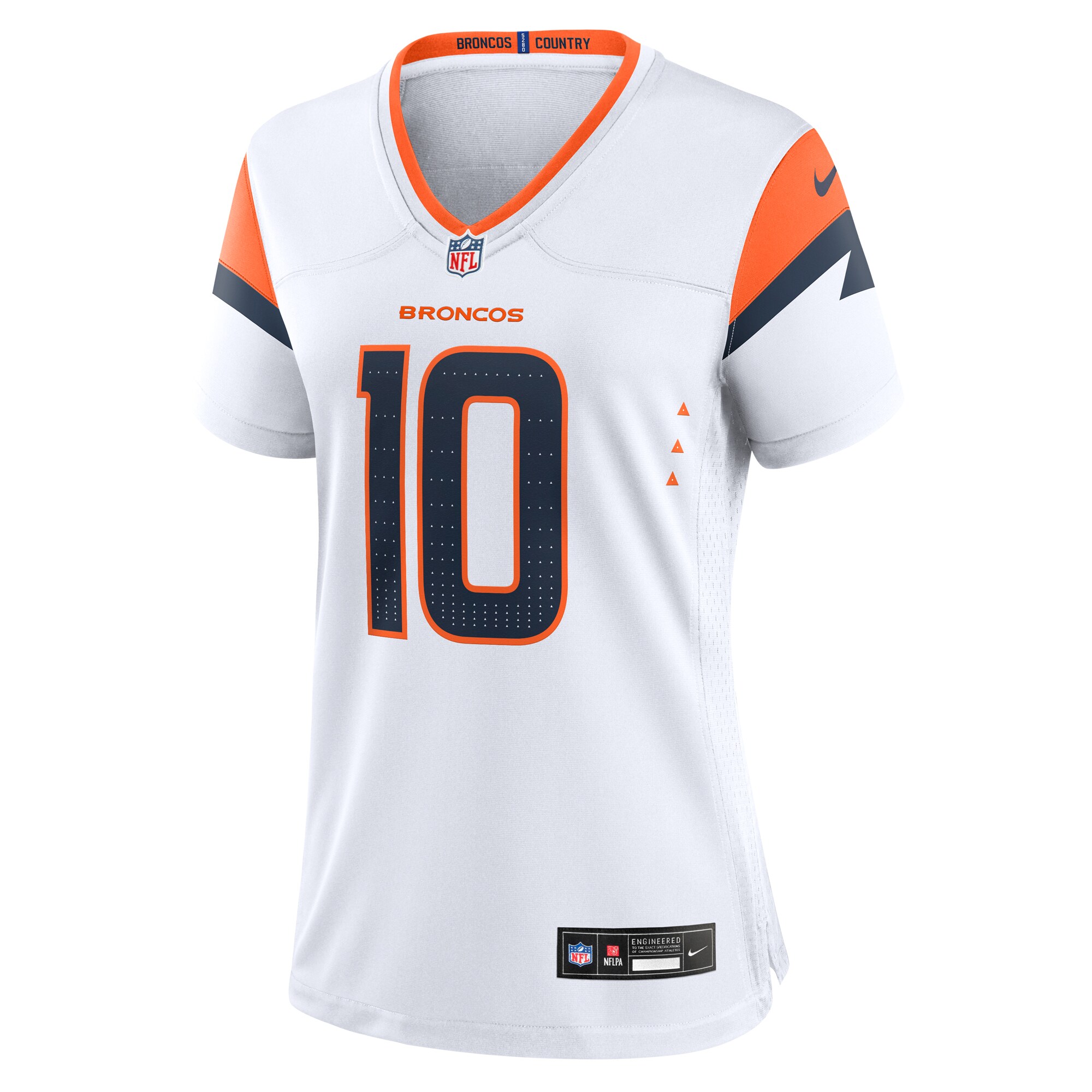 Bo Nix Denver Broncos Nike Women's Game Jersey -  White