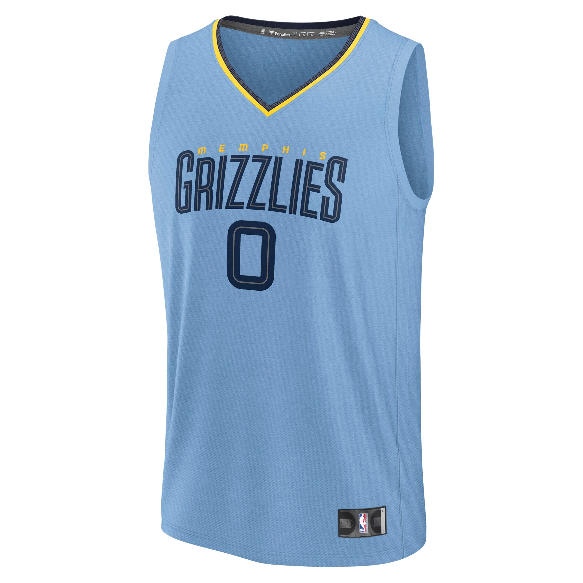 Jaylen Wells Memphis Grizzlies Fanatics Fast Break Replica Player Jersey - Statement Edition - Light Blue