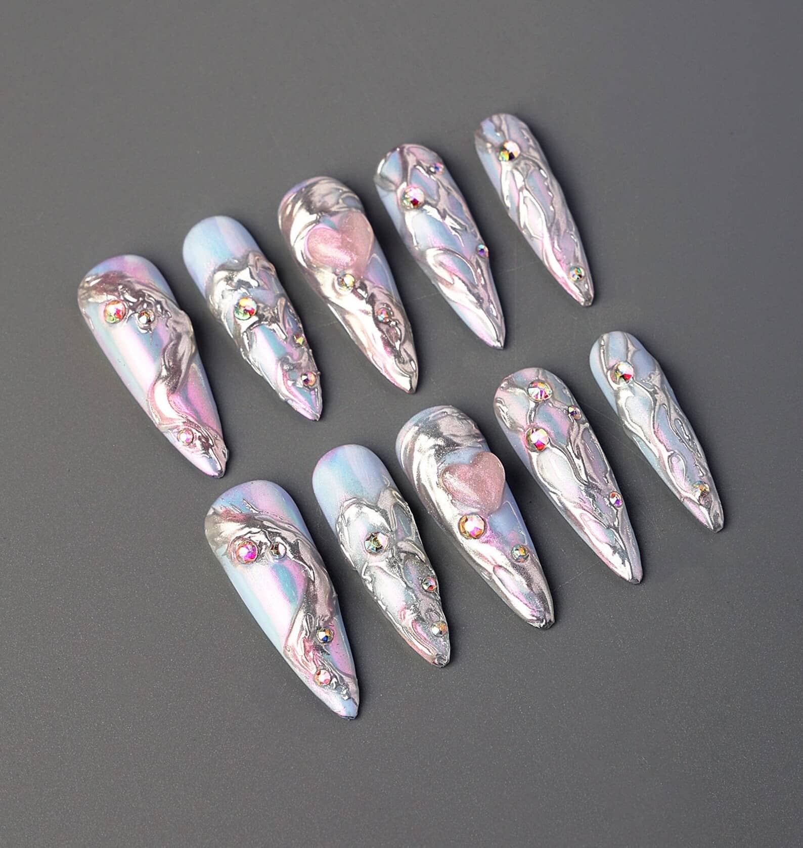 Dreamy Gothic Ombre Press On NailsDreamy Gothic Ombre Press On Nails - SAYEGIRLS