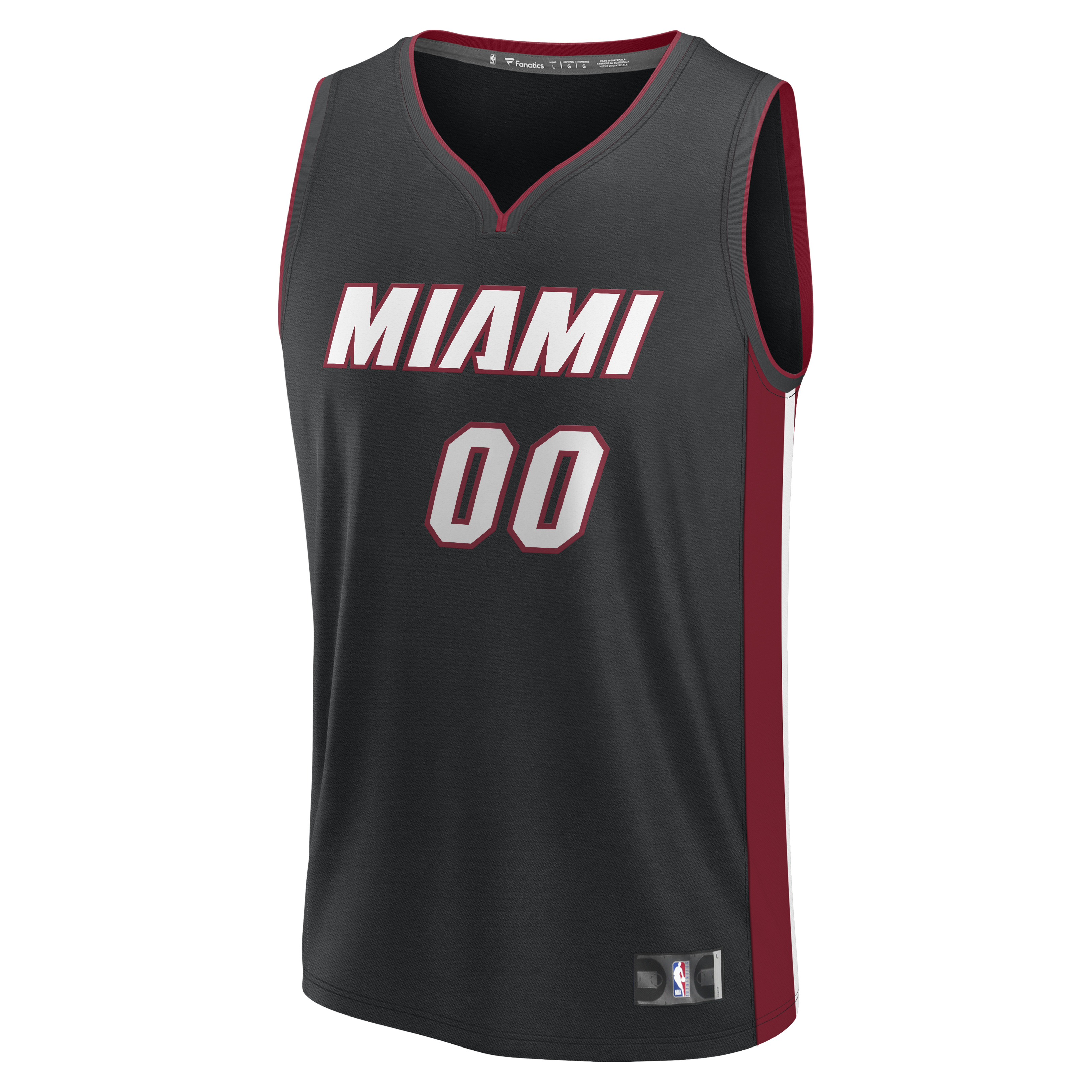 Miami Heat Fanatics Fast Break Custom Jersey - Icon Edition - Black