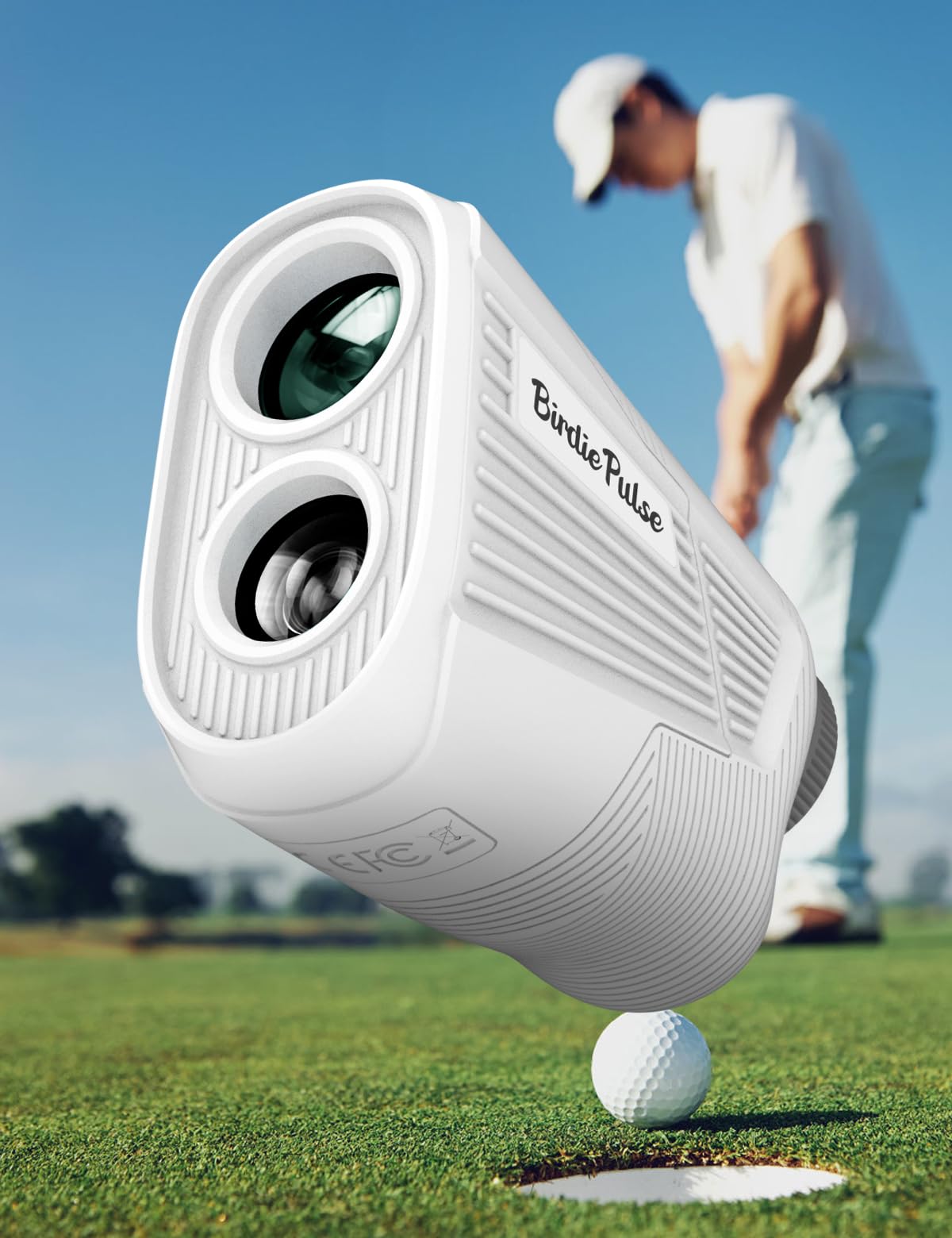 BIRDIEPULSE Golf Rangefinder with Slope & Magnet - 1300 Yards