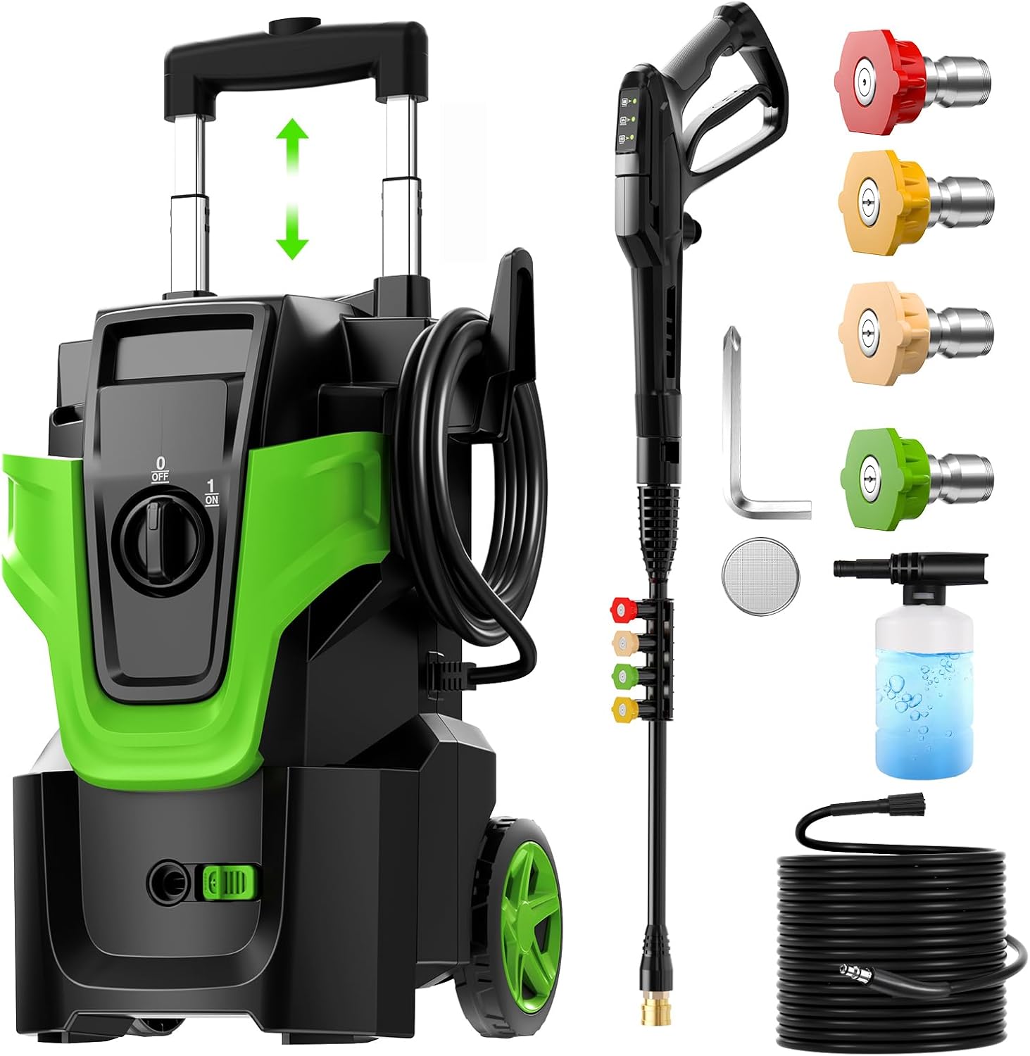 Heavy Duty 5000 MAXPSI Pres*Sure Washer, Power Cle*aner, Green