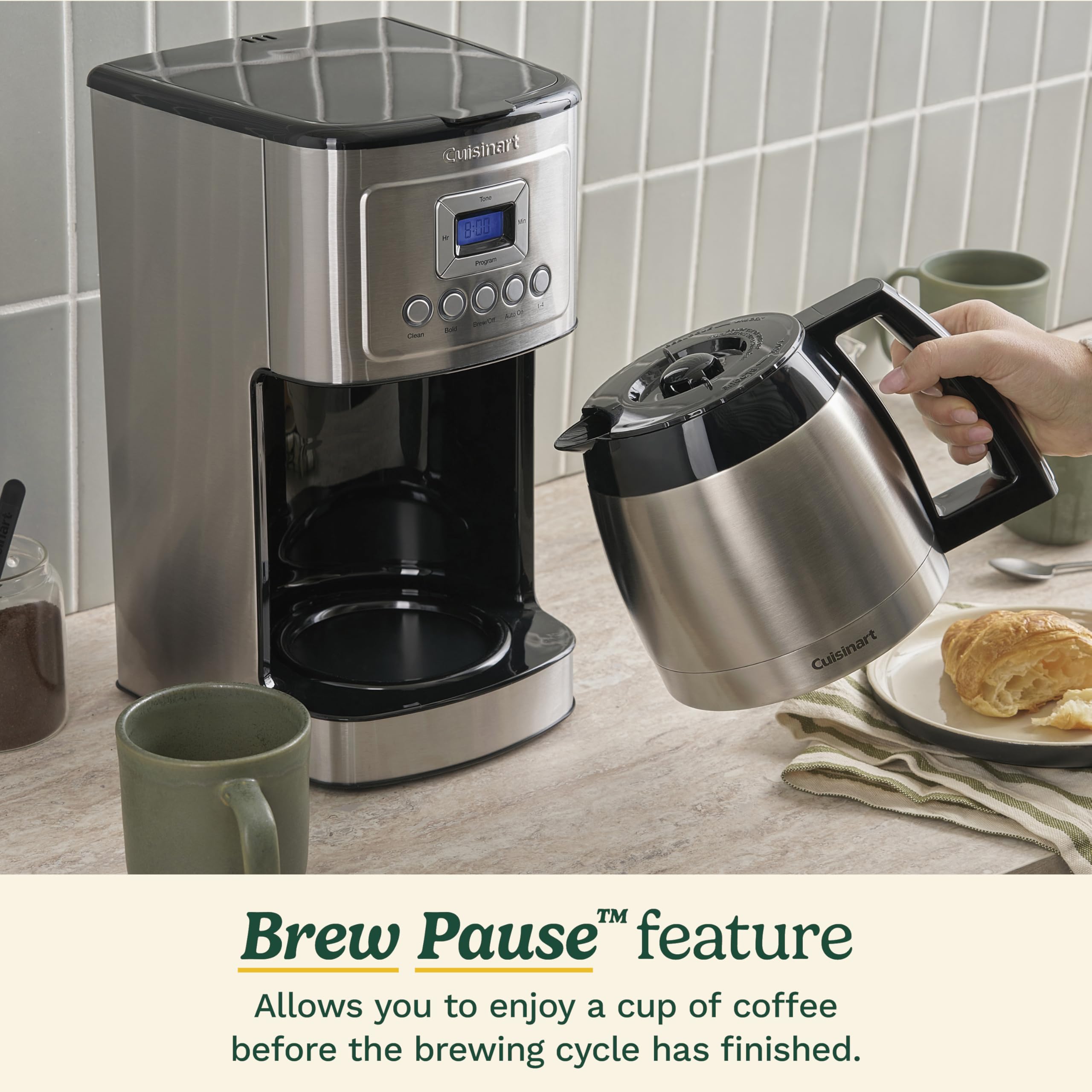 CUISINART 12-Cup Programmable Coffee Maker with Thermal Carafe