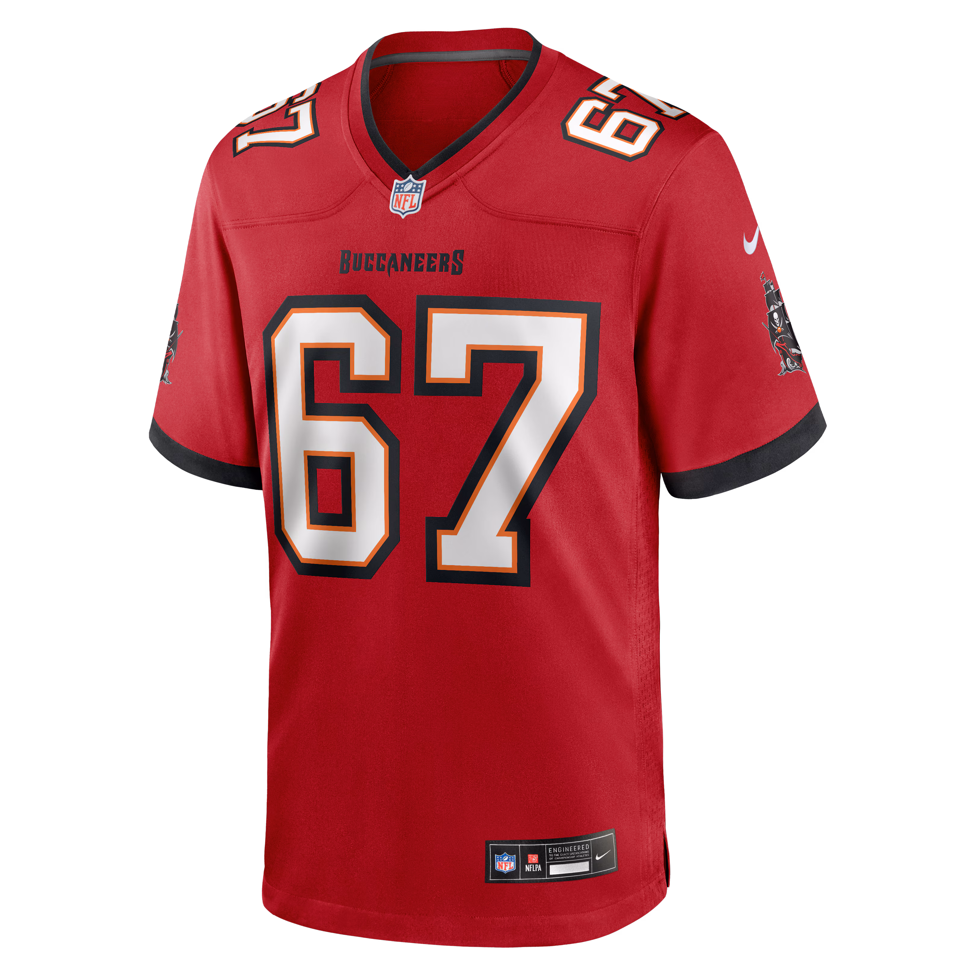 Luke Goedeke Tampa Bay Buccaneers Nike Game Player Jersey - Red