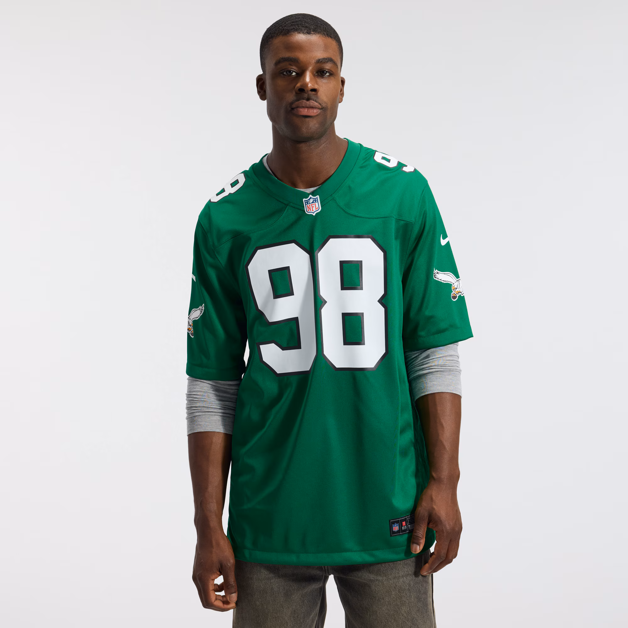 Jalen Carter Philadelphia Eagles Nike Alternate Game Jersey - Kelly Green