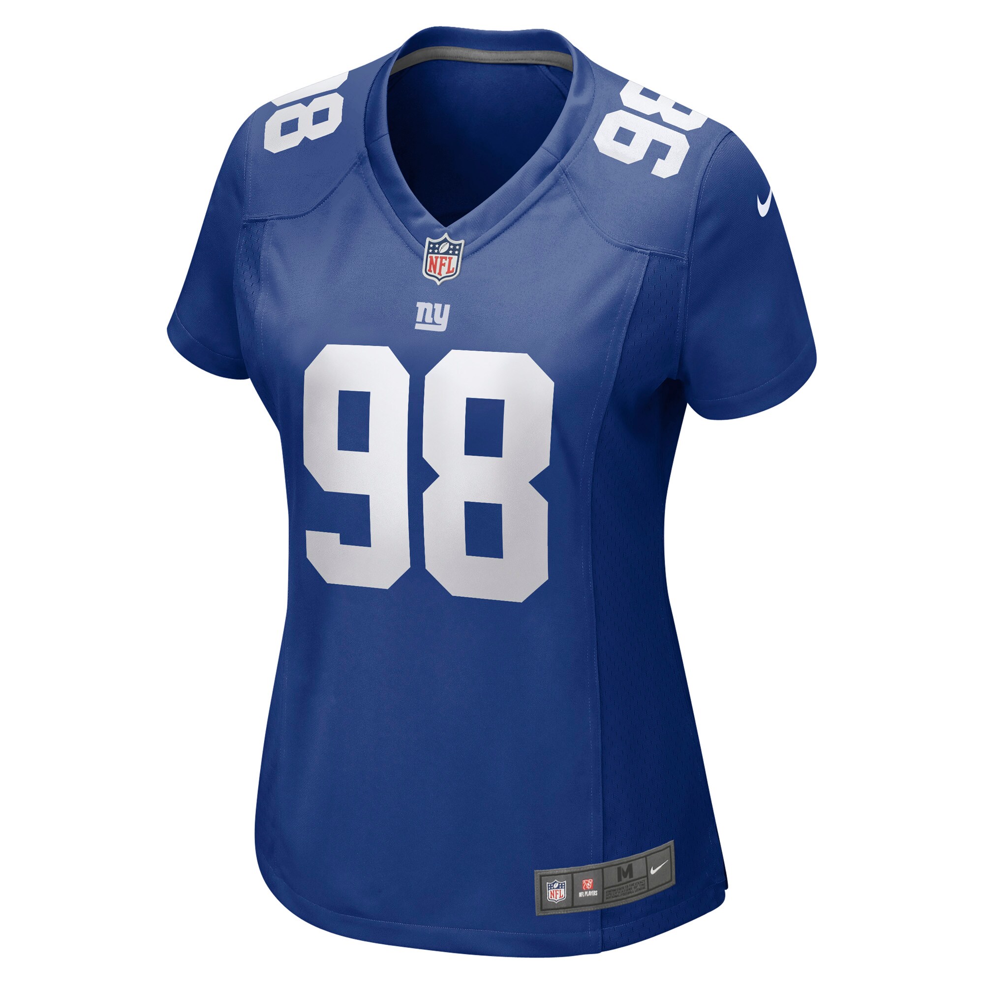 D.J. Reader New York Giants Nike Women's Team Game Jersey -  Royal