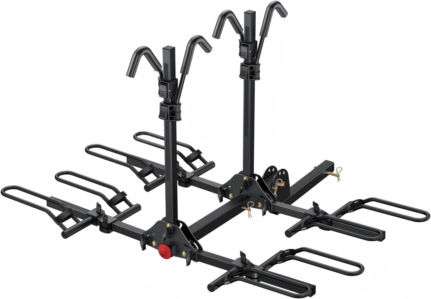 Young 4-Bike Rack Hitch Mount Platform Style Carrier for Cars Trucks SUVs Minivans with 2