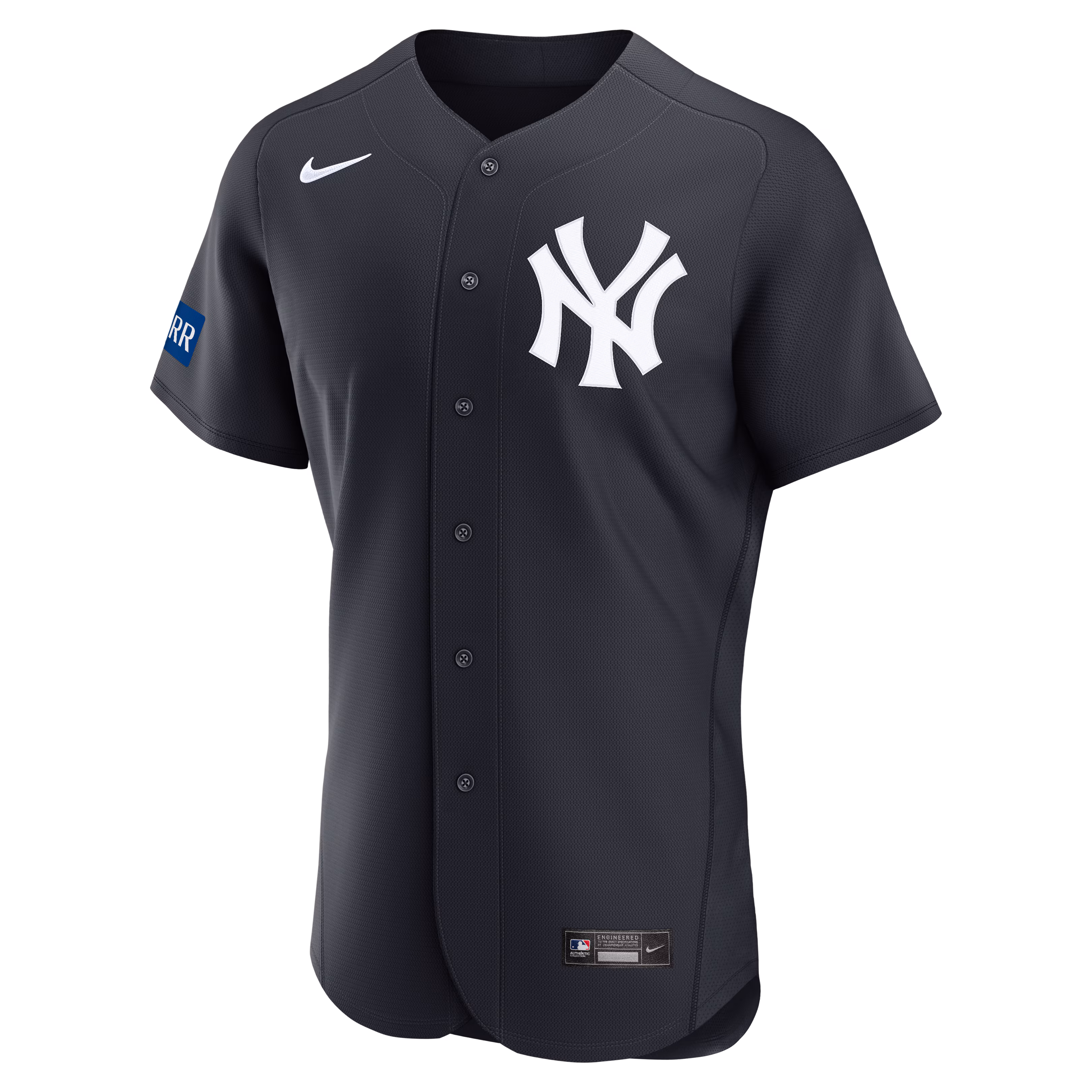 Aaron Judge New York Yankees Nike Alternate Authentic Sponsor Patch Jersey - Navy