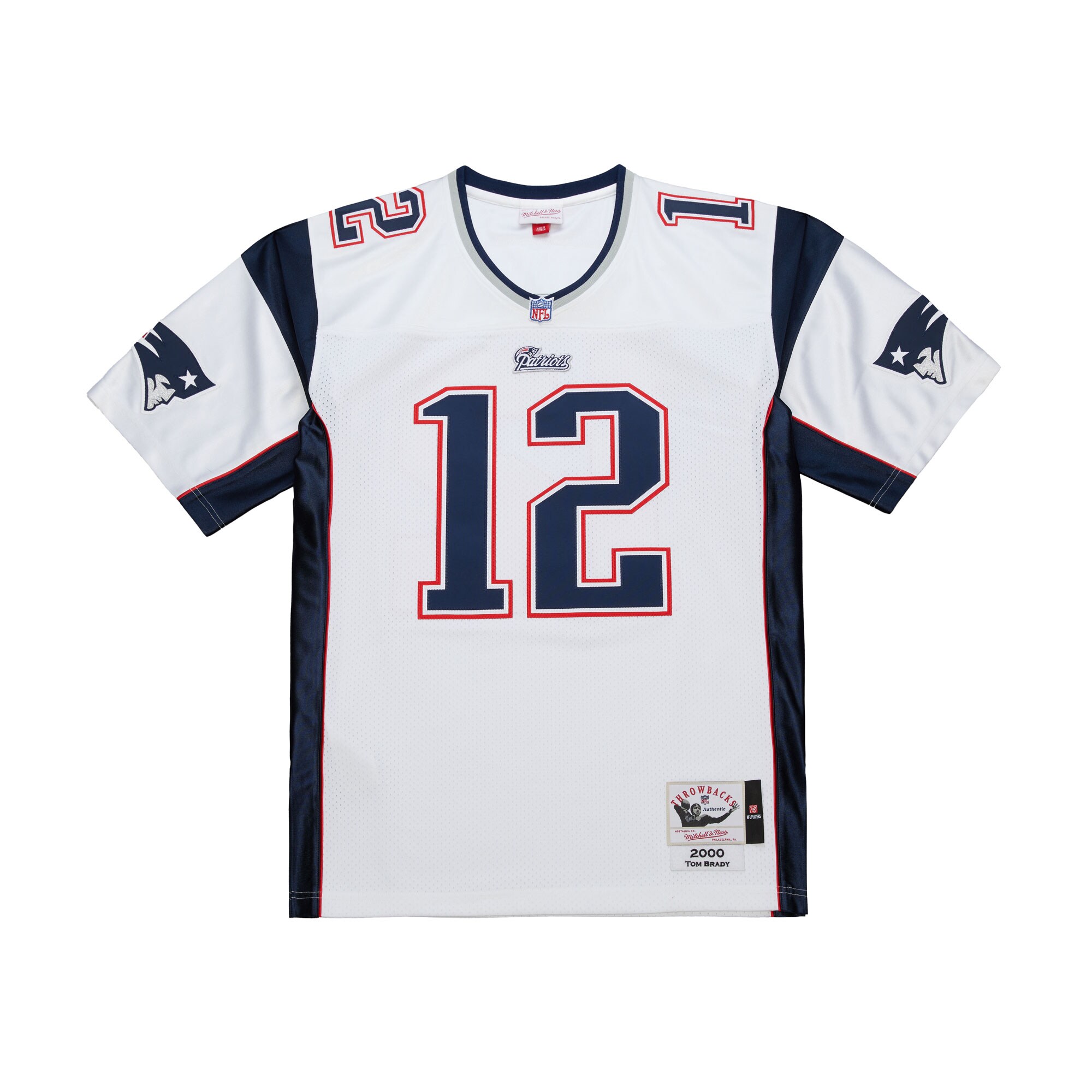 Tom Brady New England Patriots Mitchell & Ness 2000 Authentic Jersey - White