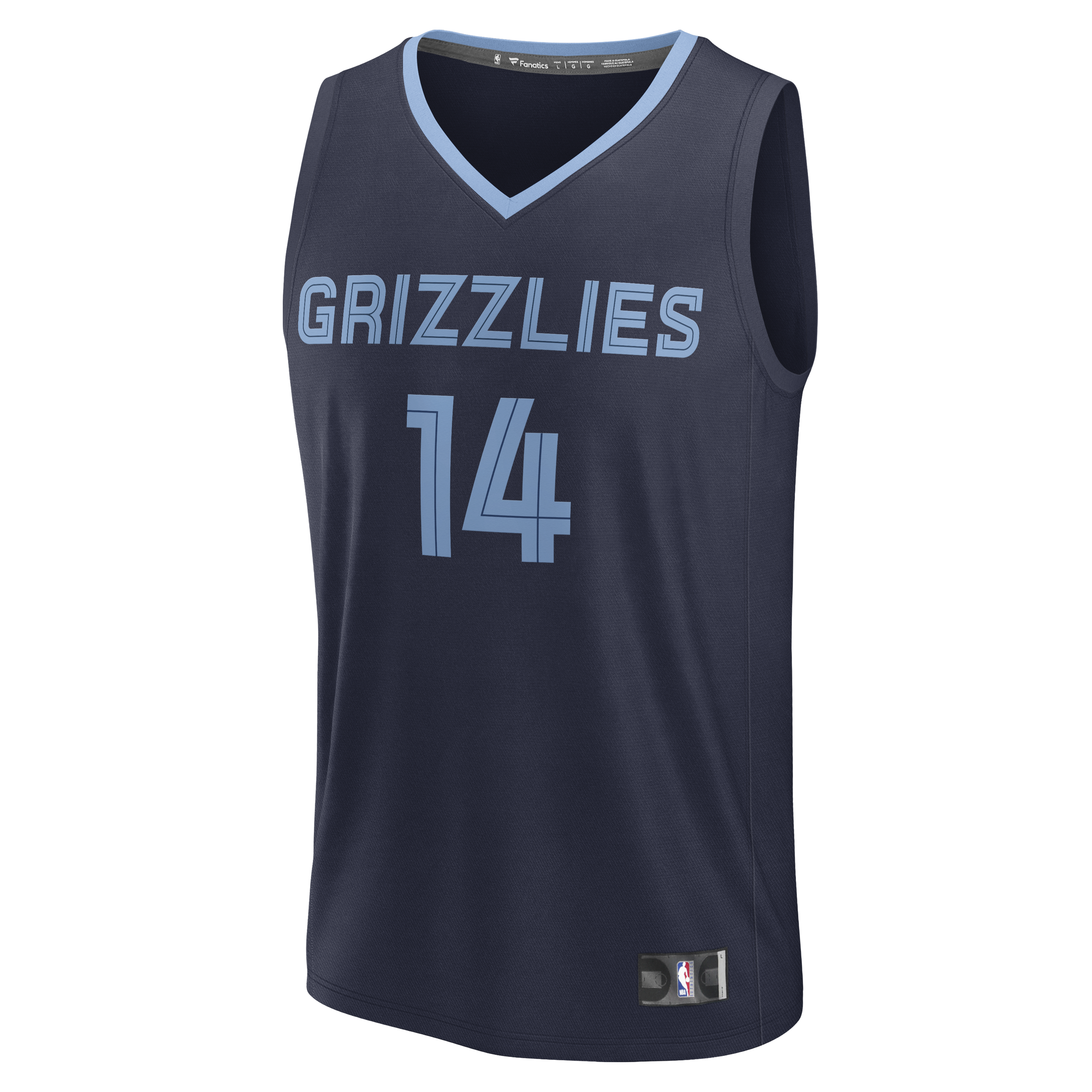 Zach Edey Memphis Grizzlies Fanatics Fast Break Replica Jersey - Icon Edition - Navy