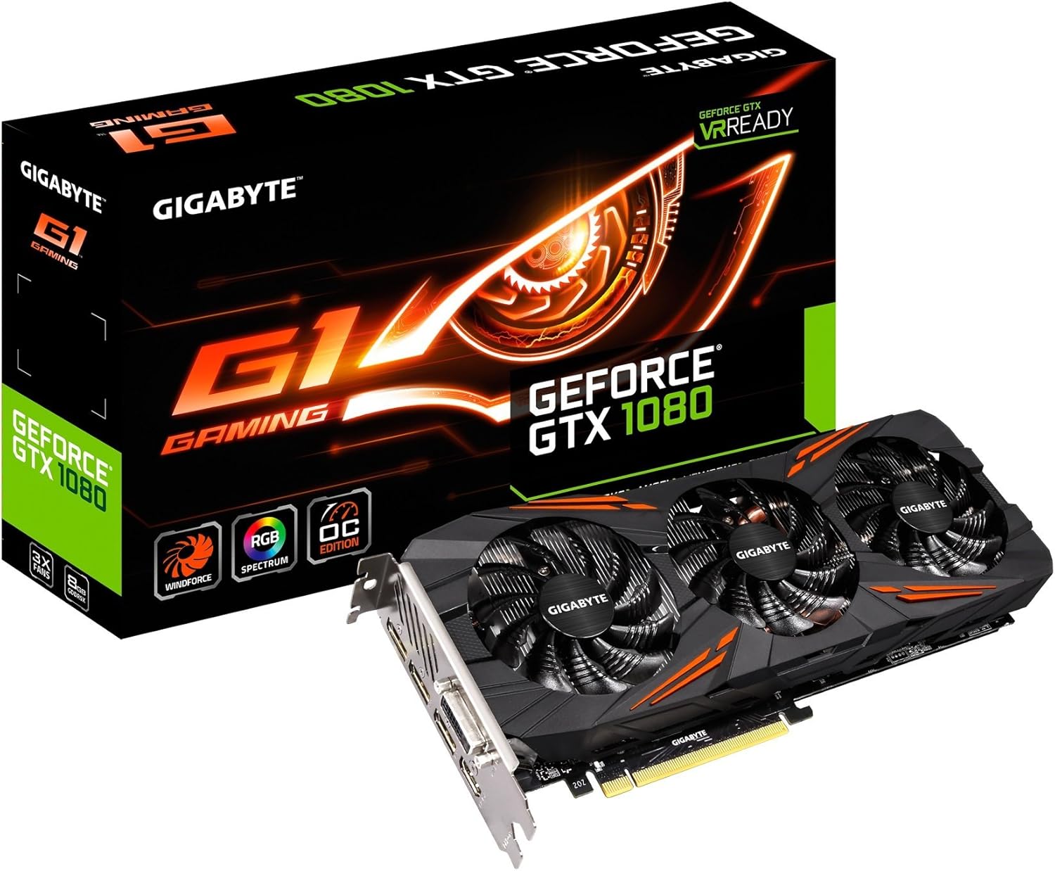 GIGABYTE GV-N1080G1 GAMING-8GD GeForce GTX 1080 G1 Gaming 8G