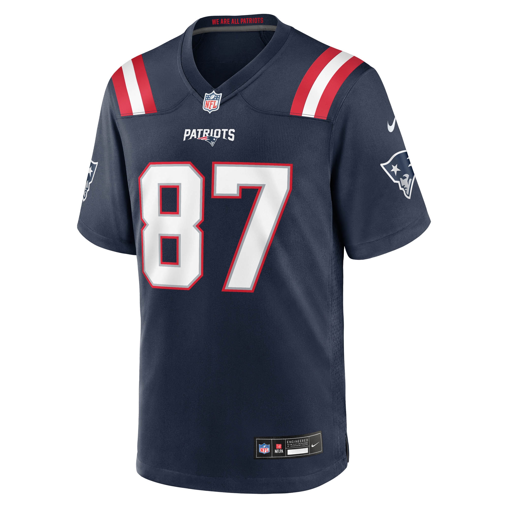 Romeo Doubs New England Patriots Nike Game Jersey - Navy
