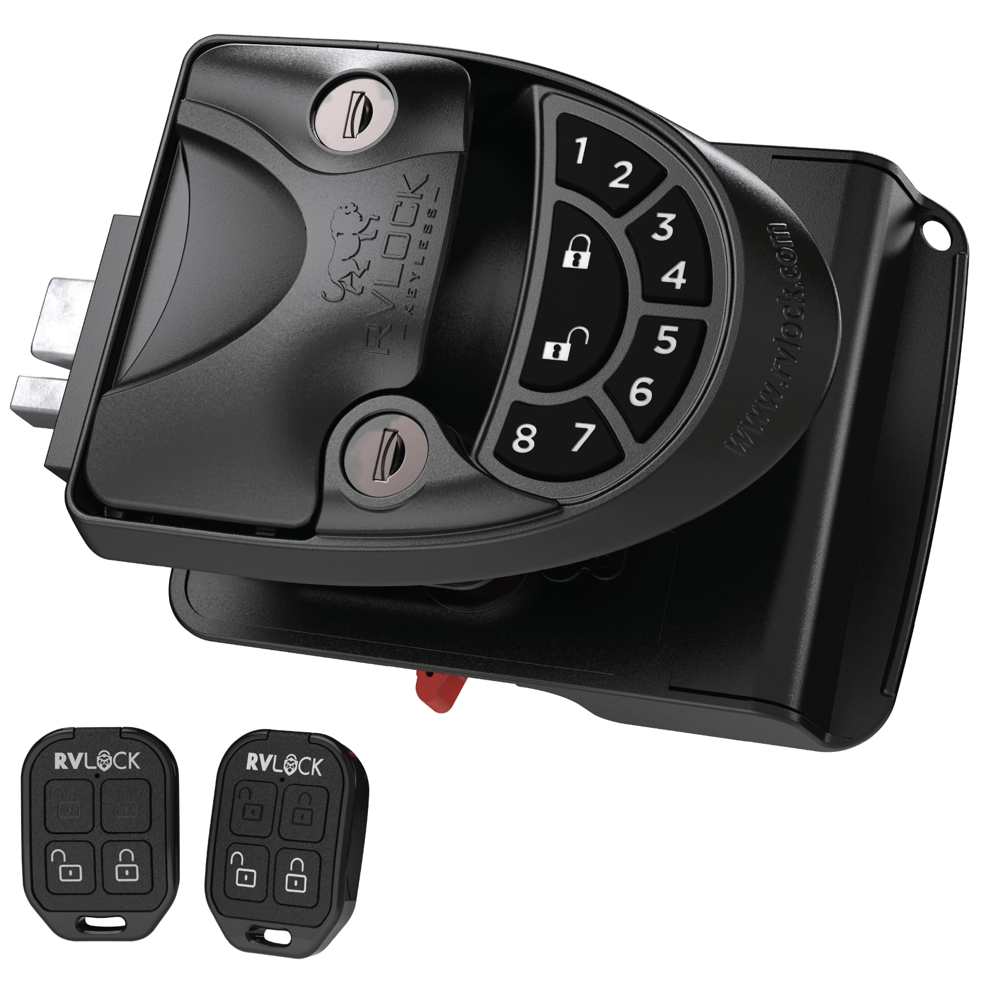 RVLOCK V4 Premium Metal RV Door Lock with Keypad & Remote