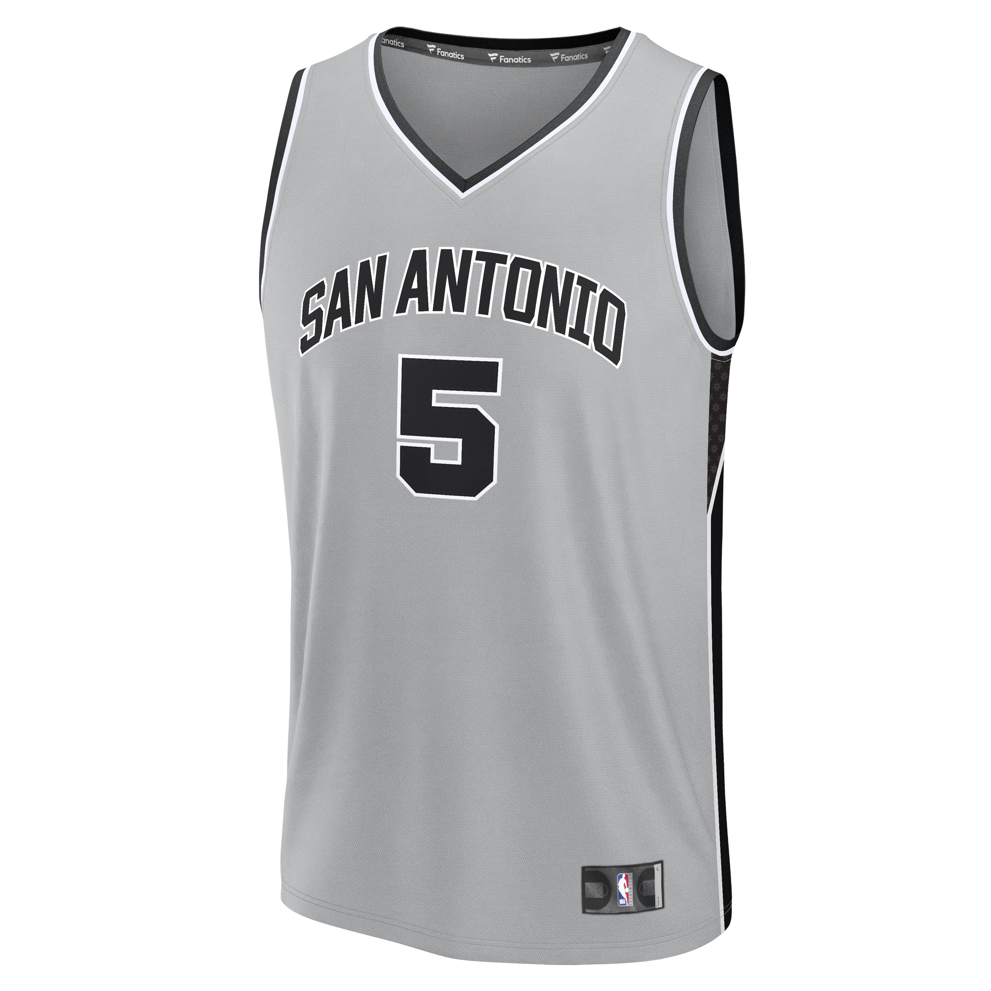 Stephon Castle San Antonio Spurs Fanatics Youth  Fast Break Jersey - Statement Edition - Silver