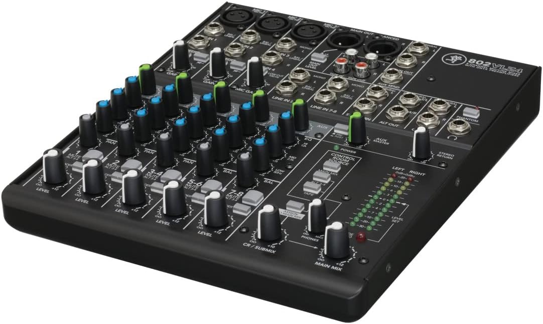 Mackie 802VLZ4, 8-channel Ultra Compact Mixer with High Quality Onyx Preamps