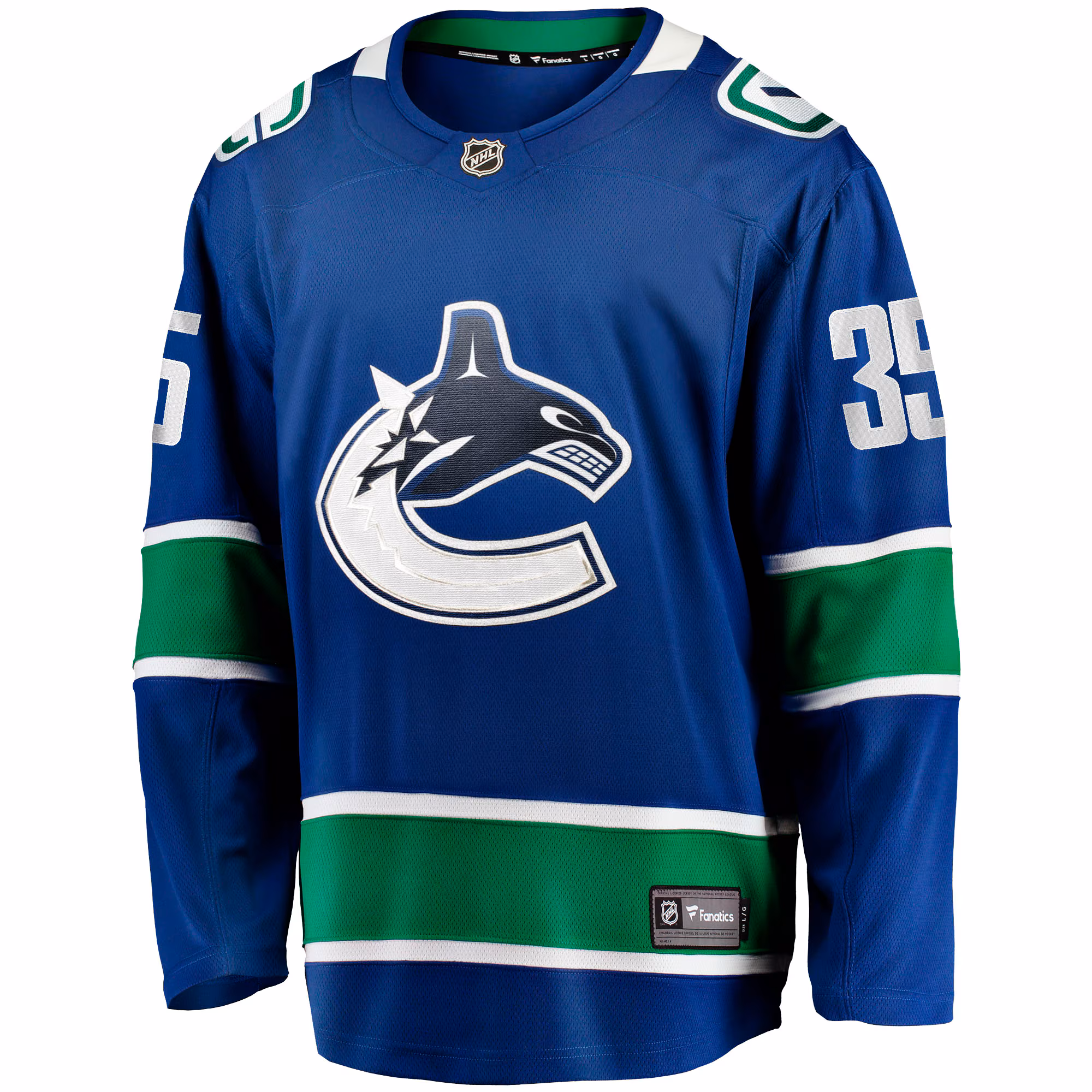 Thatcher Demko Vancouver Canucks Fanatics Home Breakaway Jersey - Blue