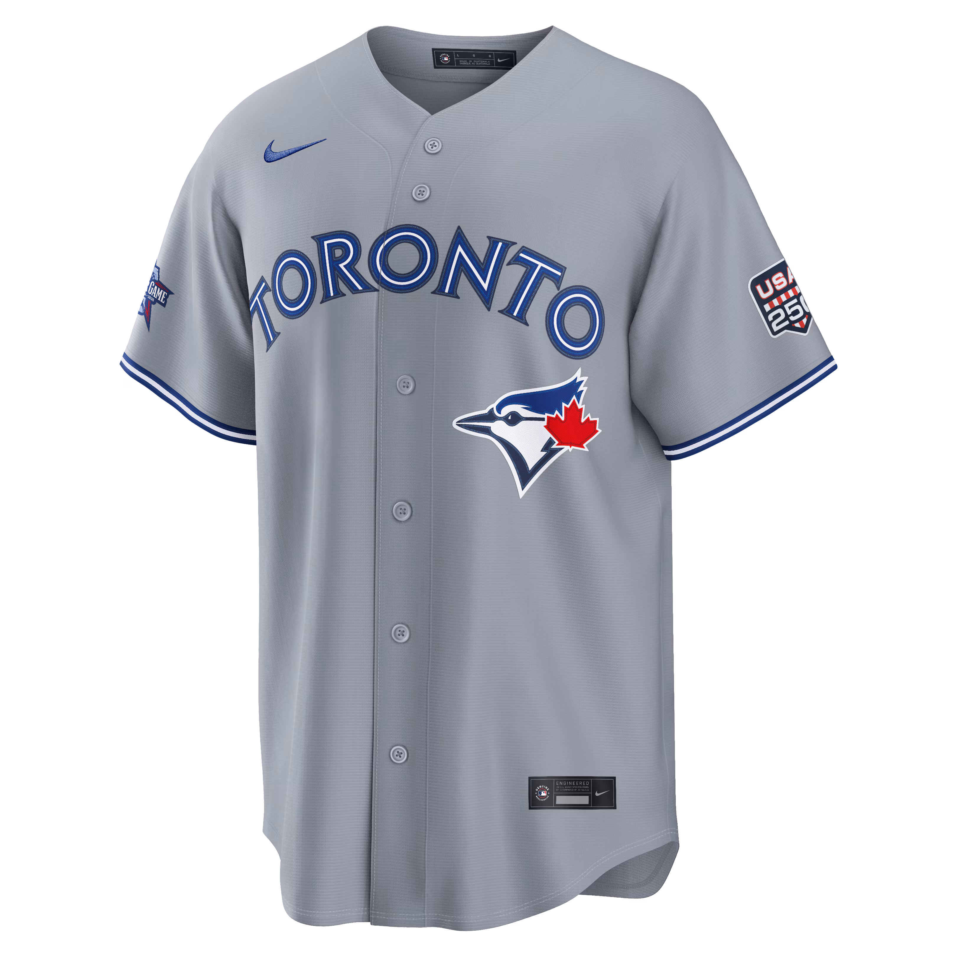 2026 All-Star Game Toronto Blue Jays Vladimir Guerrero Jr. Nike Gray Replica Jersey
