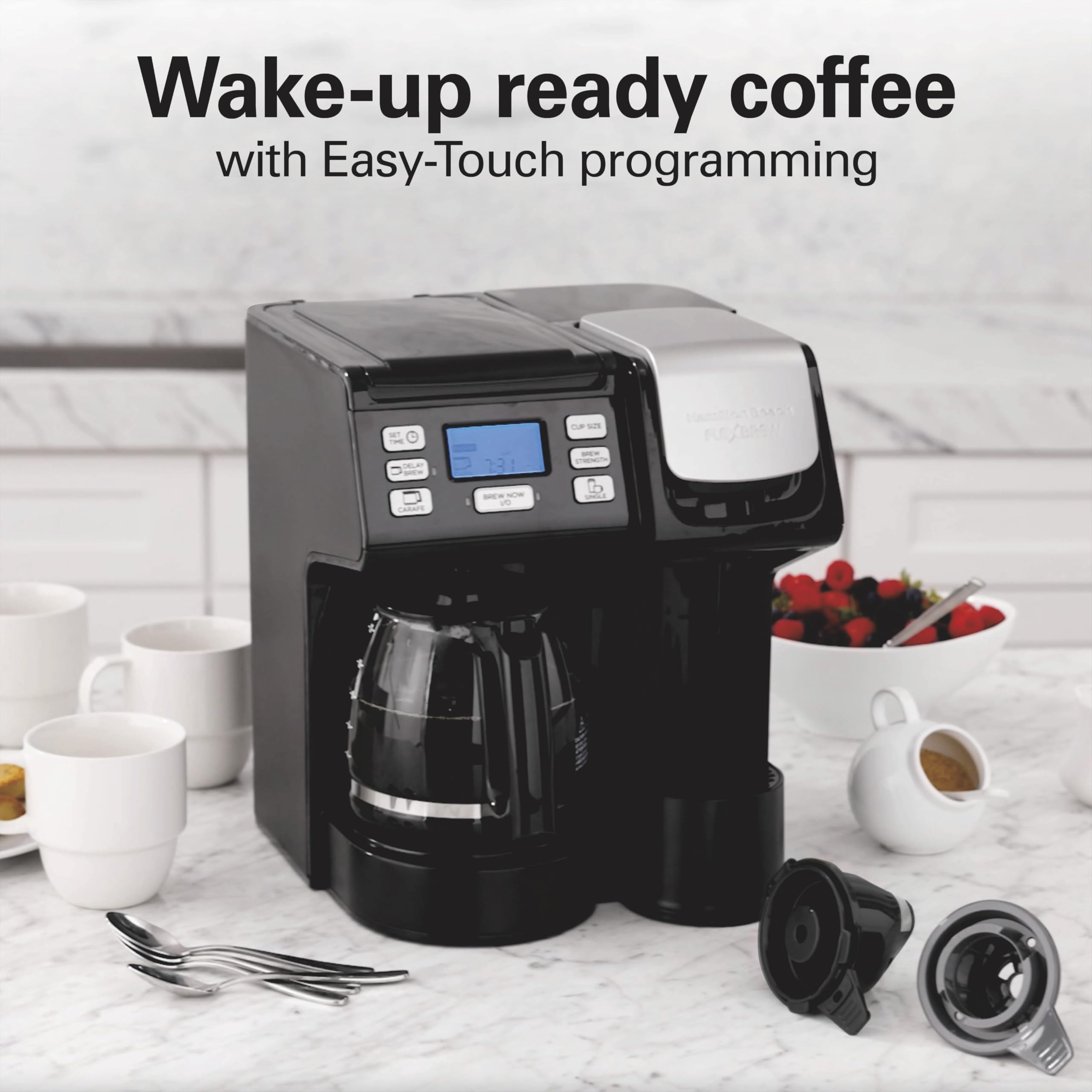 HAMILTON BEACH FlexBrew Trio Coffee Maker - K-Cup & Ground Compatible