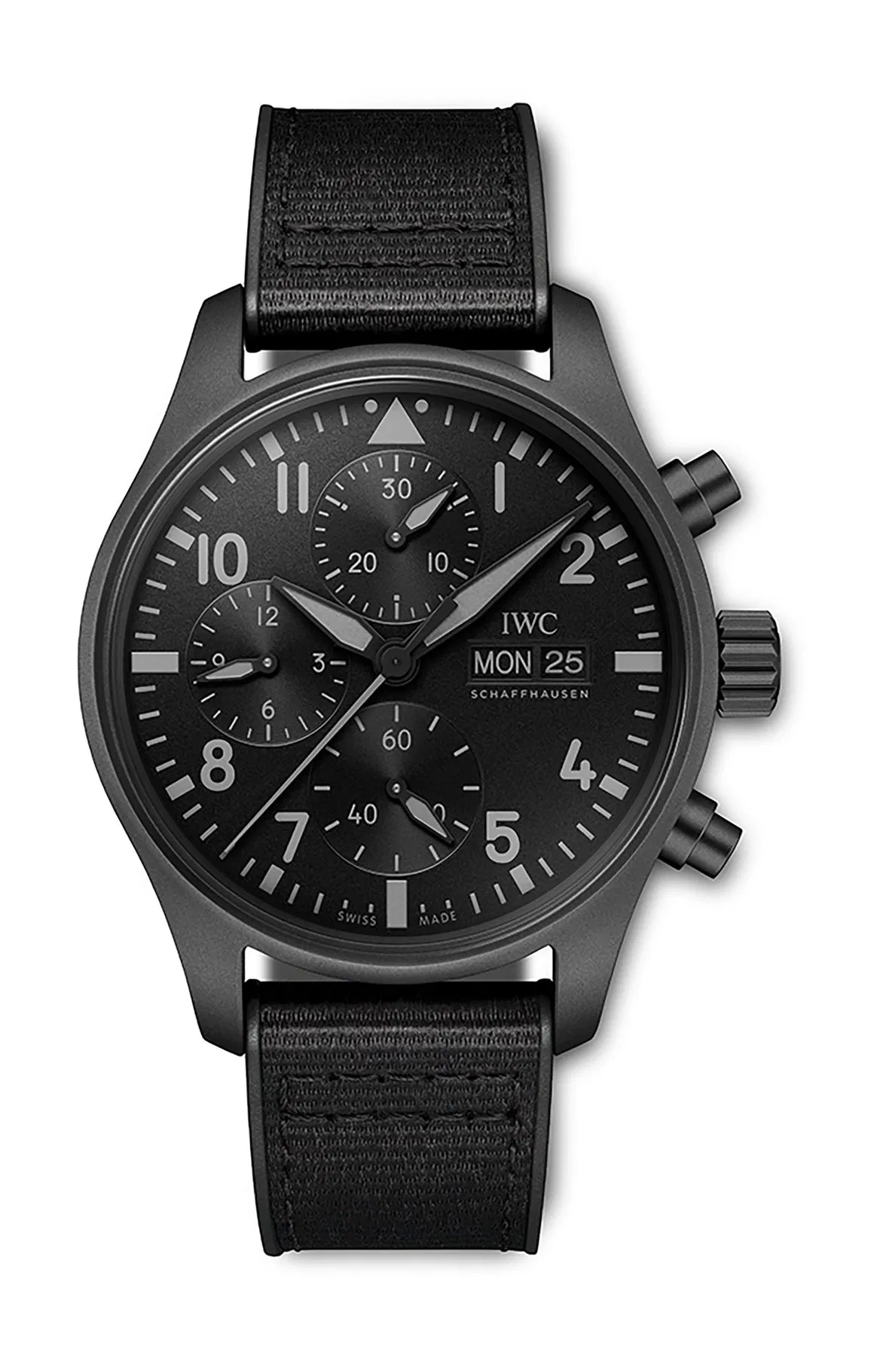 Schaffhausen Pilots watch chronograph 41 top gun edition ceratanium iw388106