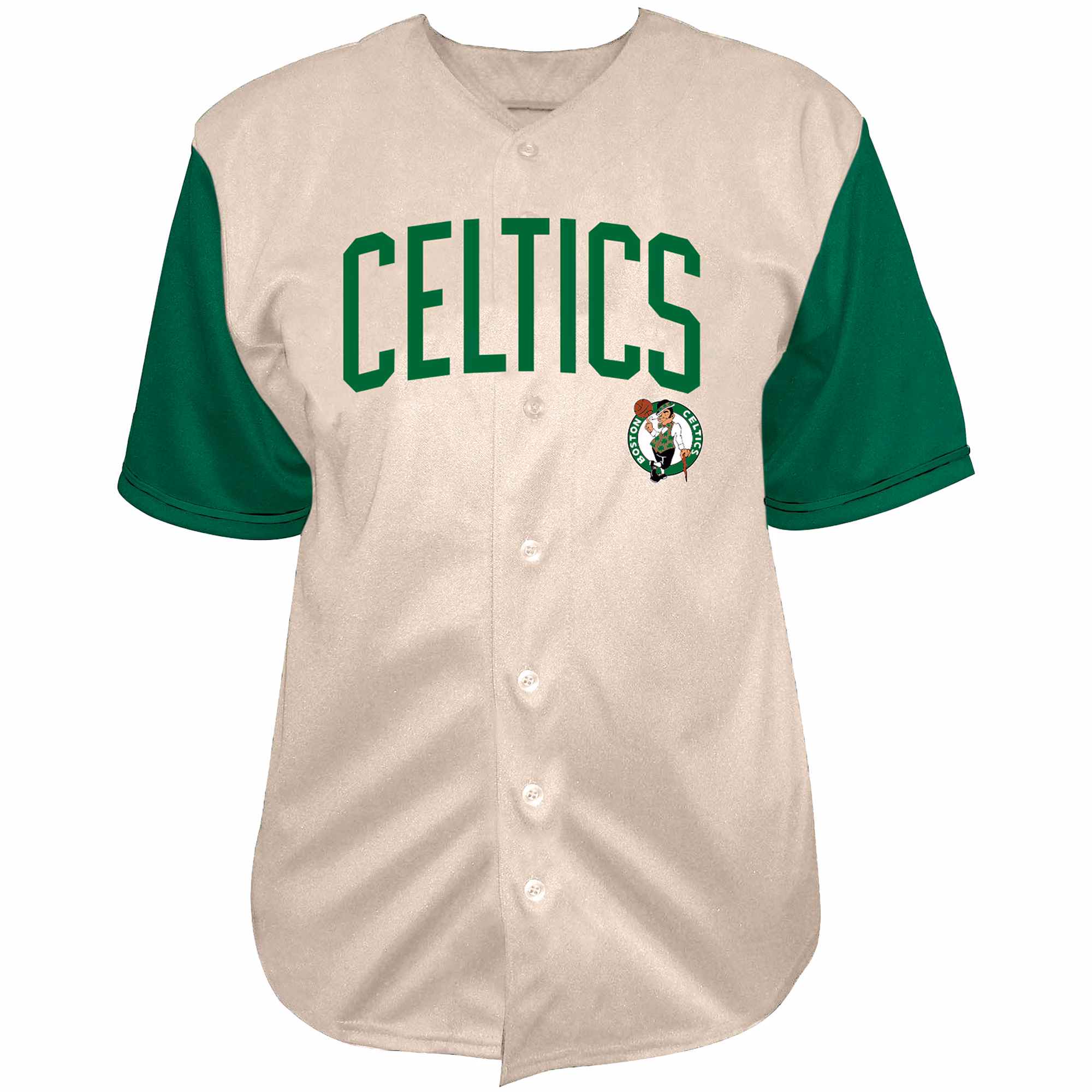 Jayson Tatum Boston Celtics Fanatics Baseball Jersey - Cream