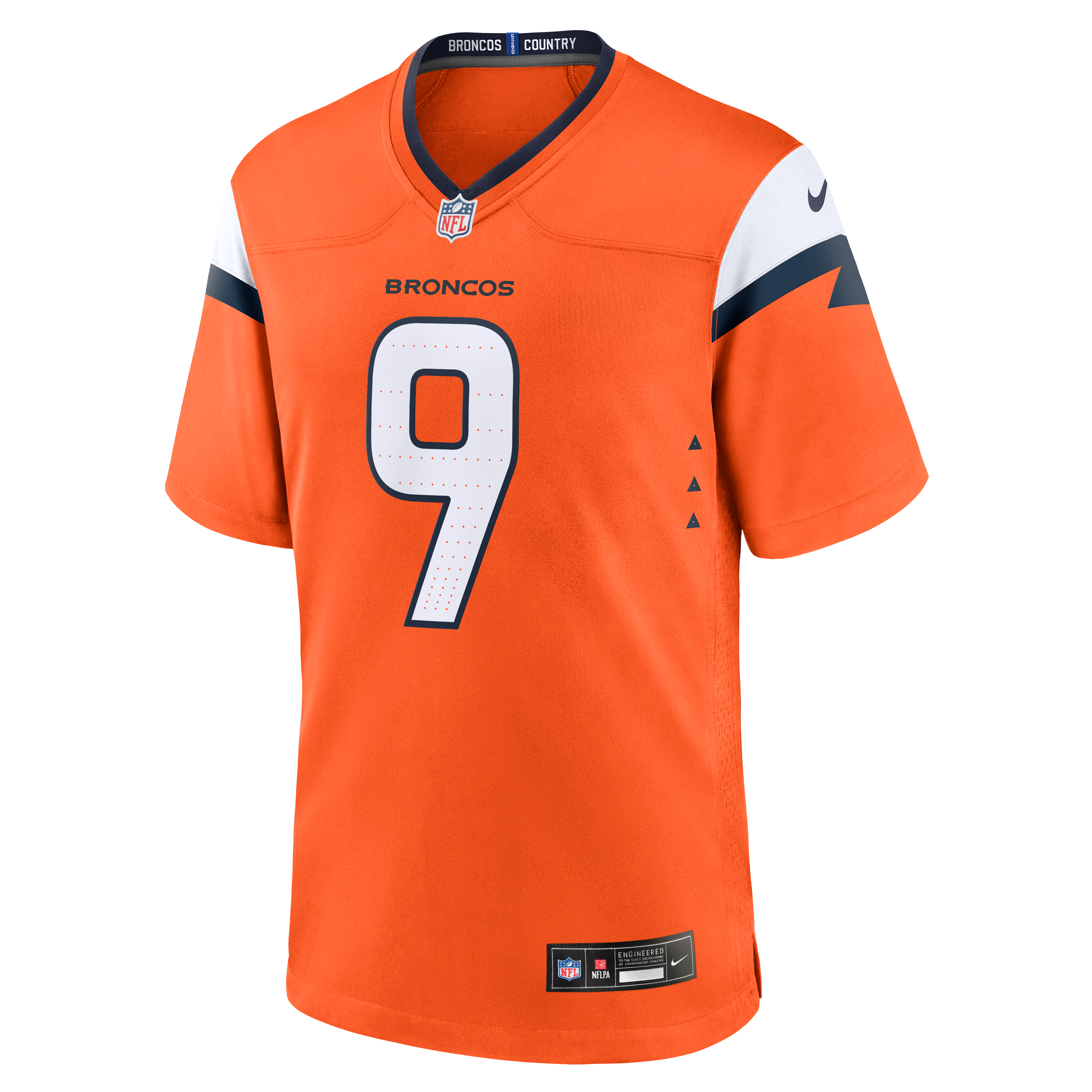 Talanoa Hufanga Denver Broncos Nike Team Game Jersey -  Orange