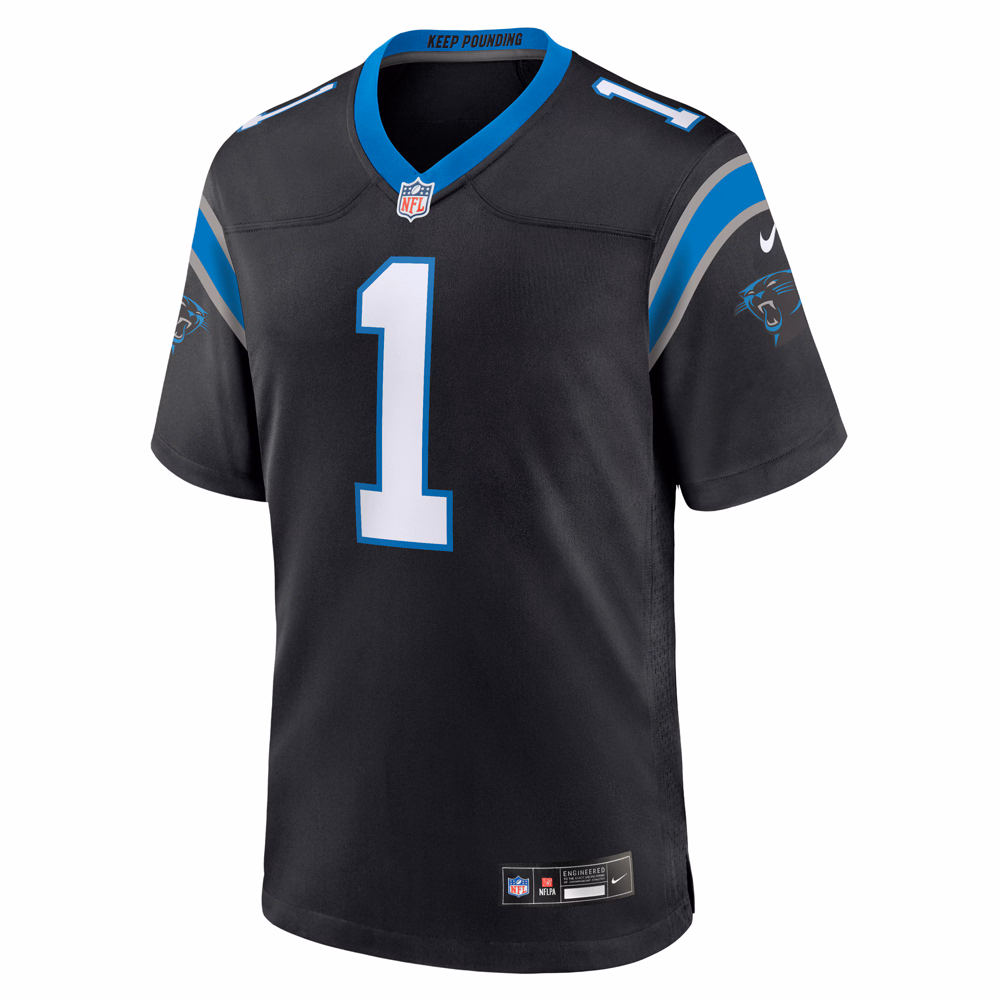 Number 1 Groom Carolina Panthers Nike Game Jersey - Black