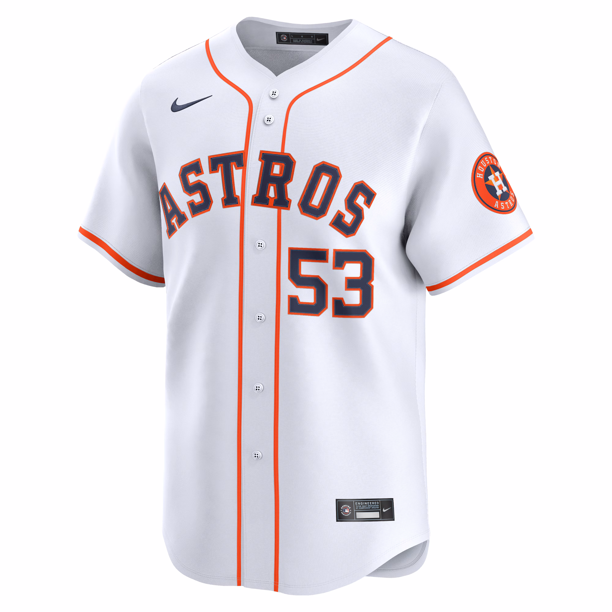 Cristian Javier Houston Astros Nike Home Limited Player Jersey - White