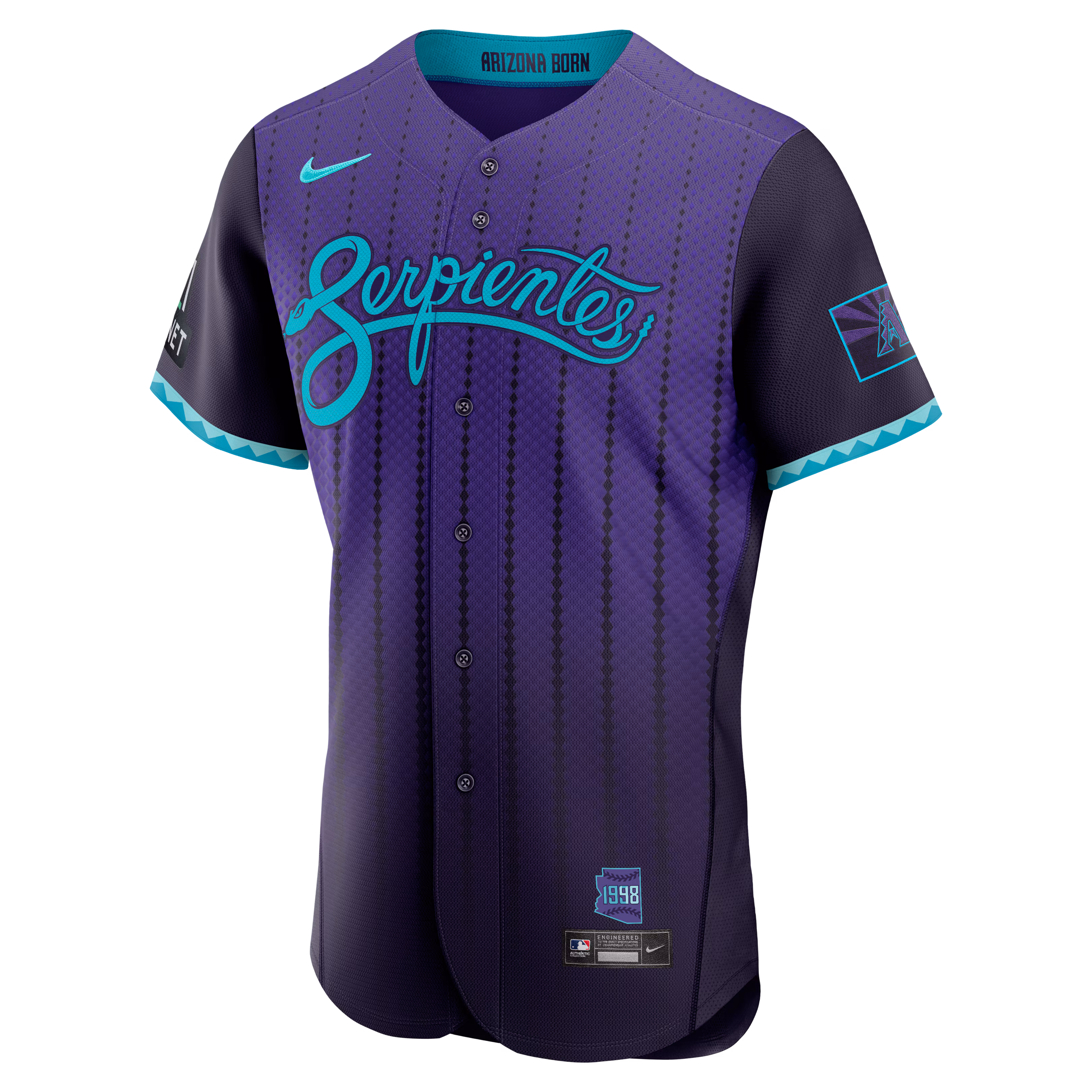 Corbin Carroll Arizona Diamondbacks Nike City Connect Authentic Sponsor Patch Jersey - Purple