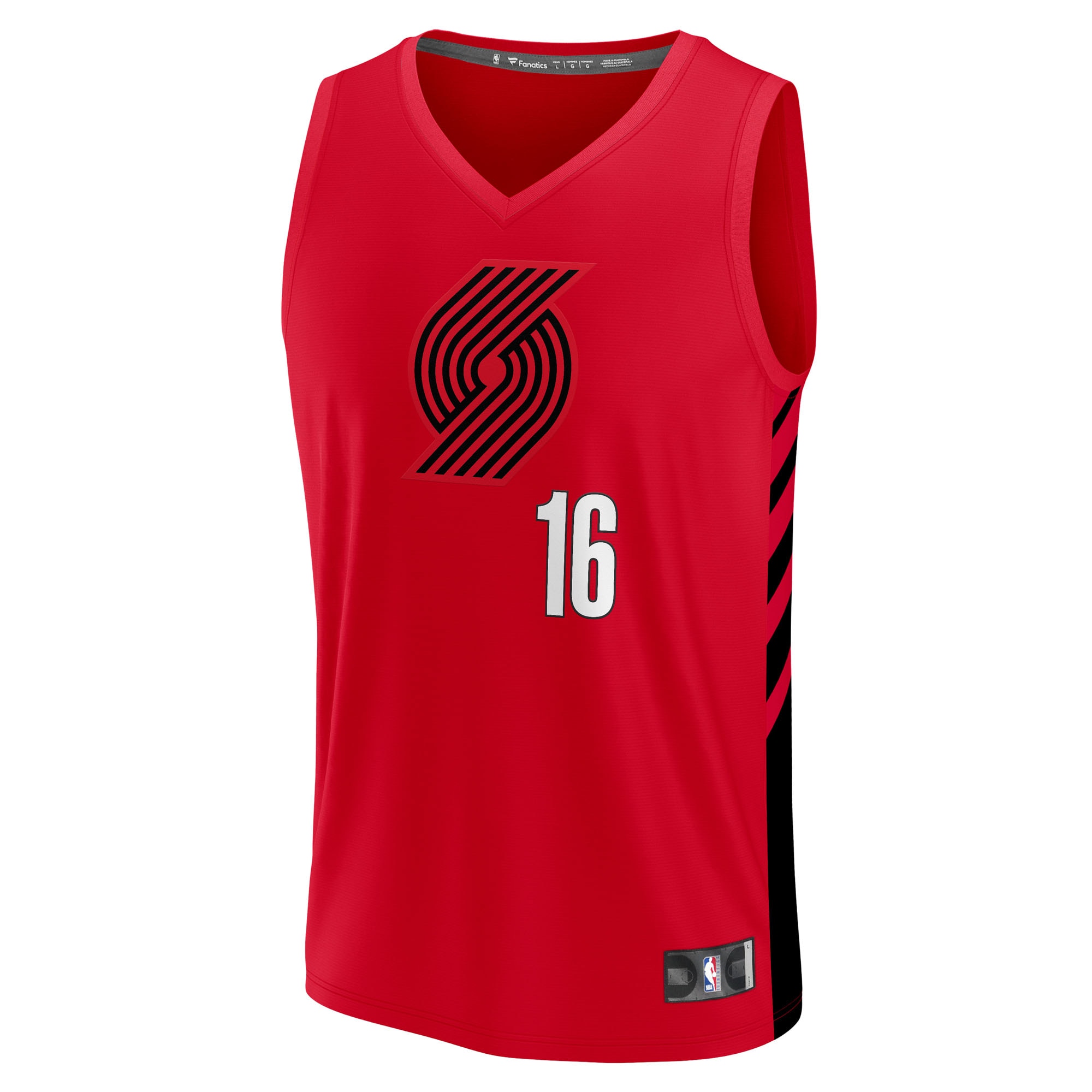 Yang Hansen Portland Trail Blazers Fanatics Fast Break Replica Jersey - Red - Statement Edition