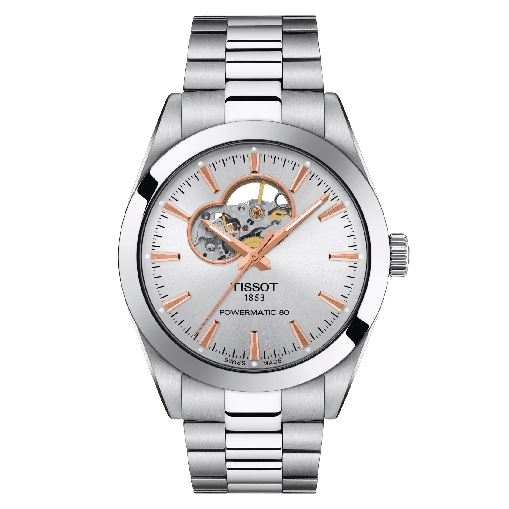 Gentleman Powermatic 80 Open Heart T1274071103101