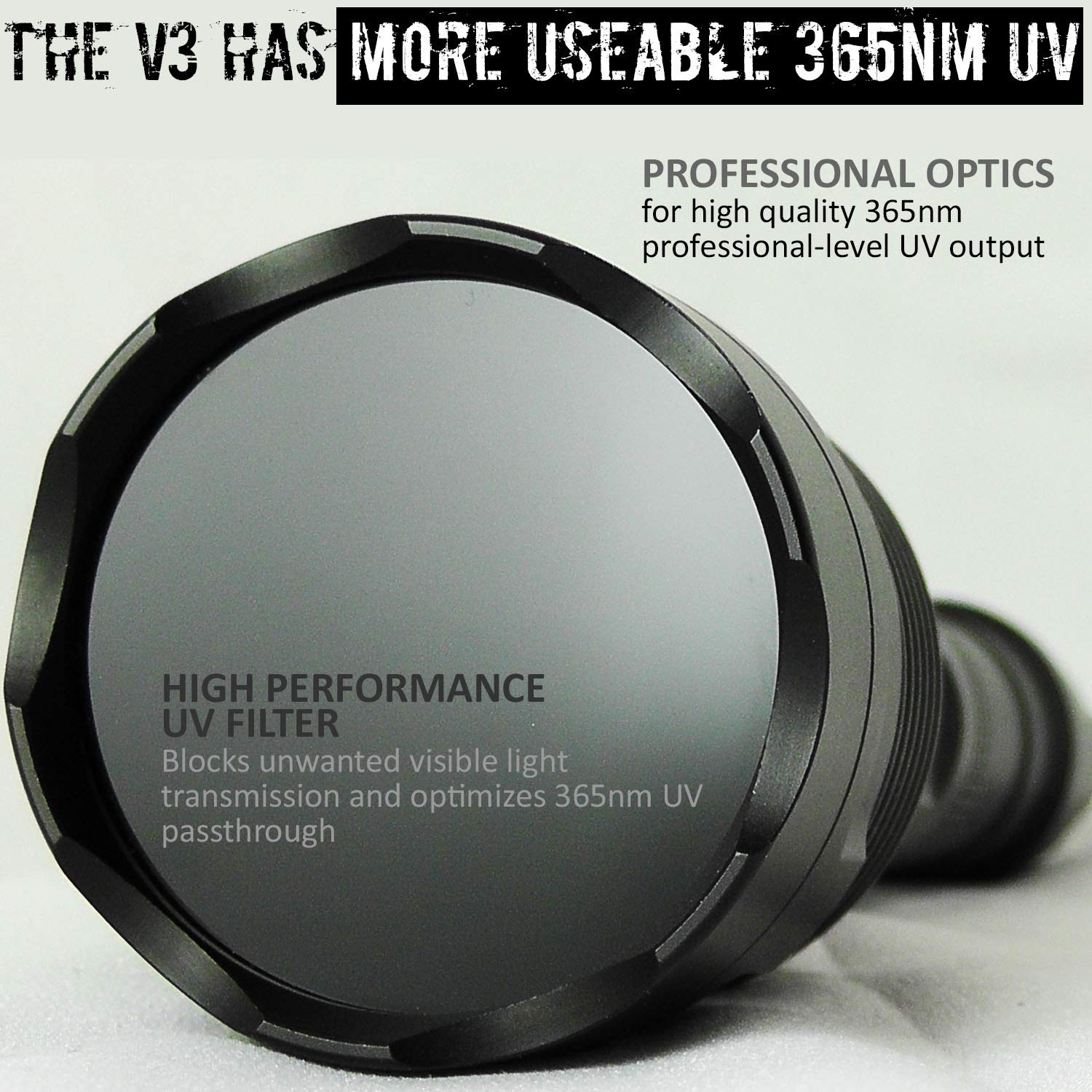 UVBEAST V3 365nm UV Flashlight - High Power Professional Grade