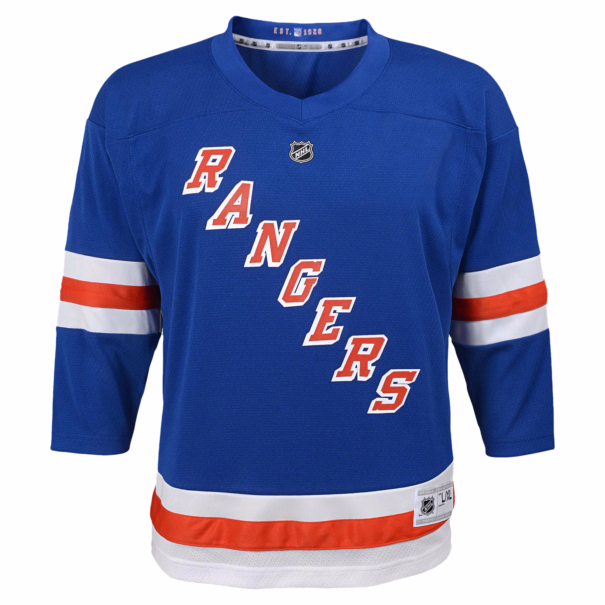 New York Rangers Youth Replica Custom Jersey - Blue