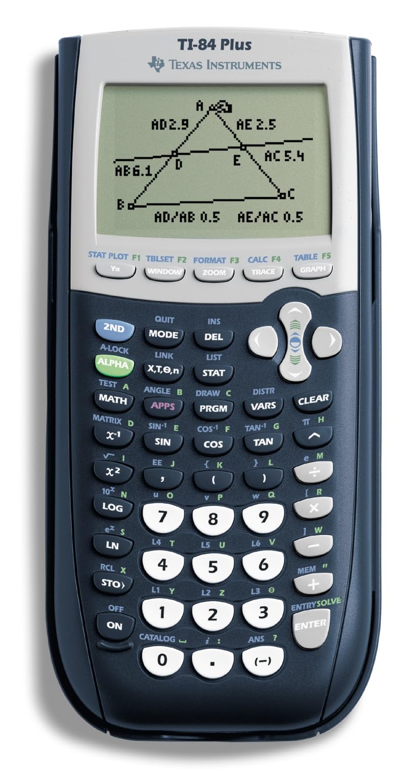 TEXAS INSTRUMENTS TI-84 Plus Graphics Calculator - Black, 320x240 Pixels