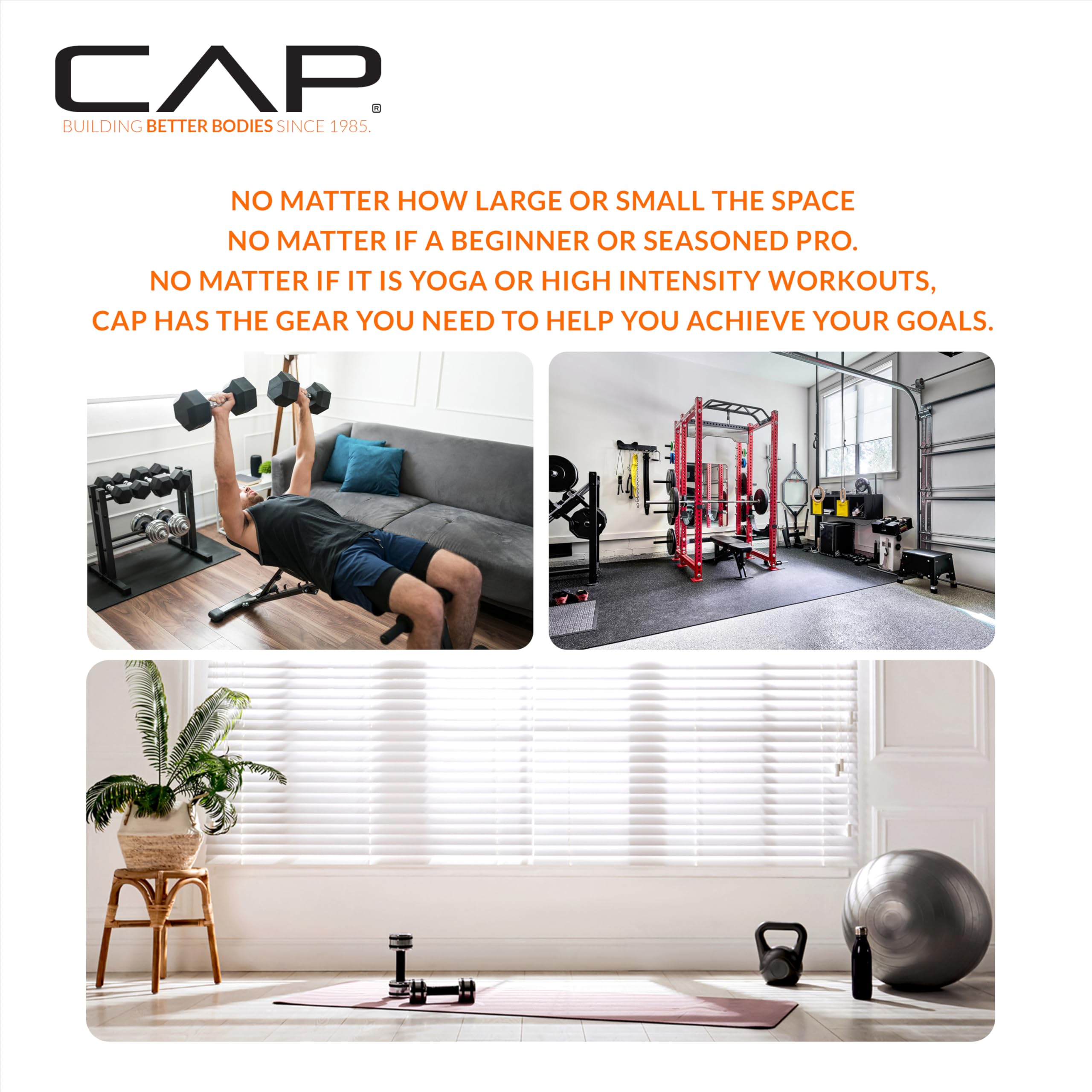 CAP ADJUSTABELL Adjustable Dumbbells - 12.5, 25, 55 lb