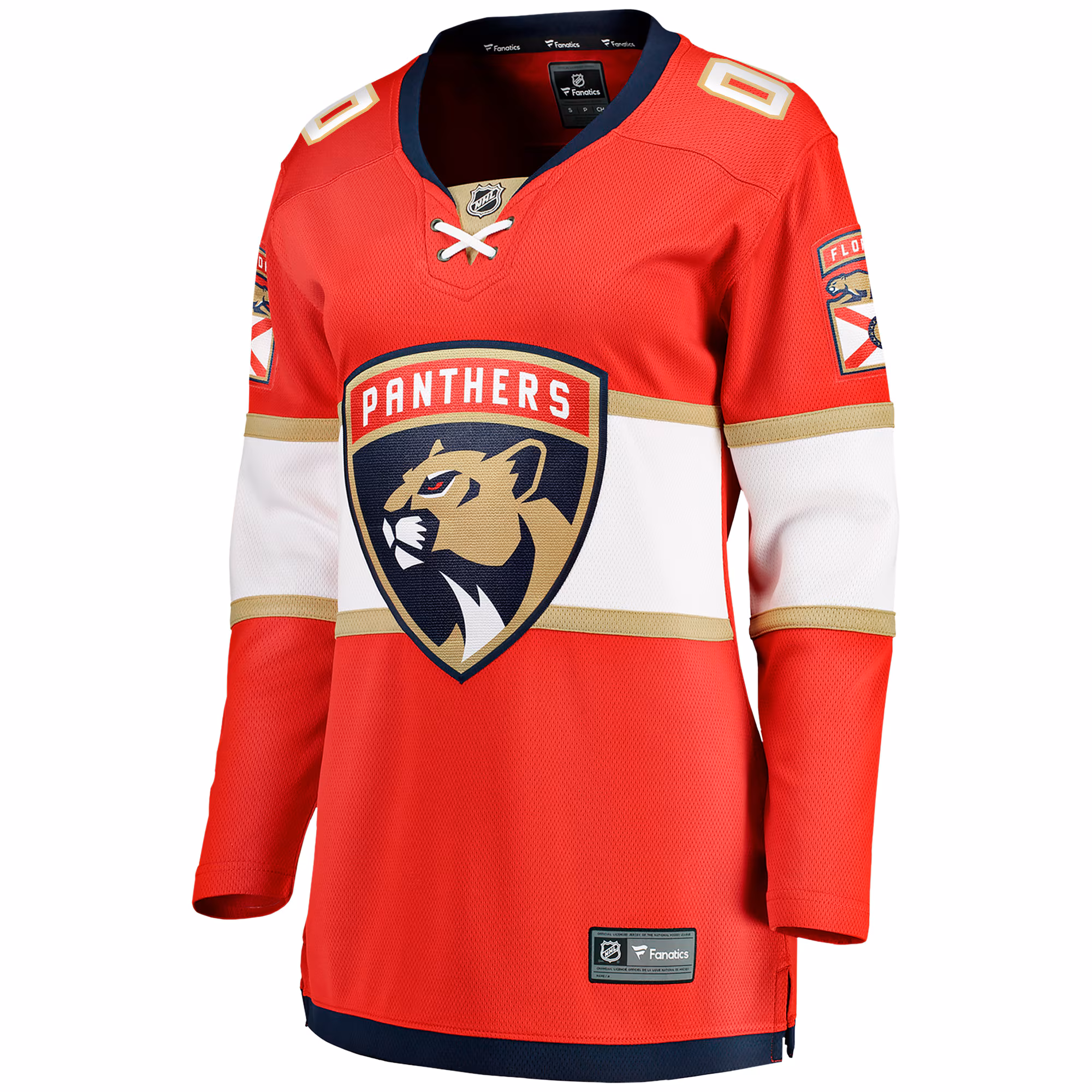 Florida Panthers Fanatics Women's Home Breakaway Custom Jersey - Red